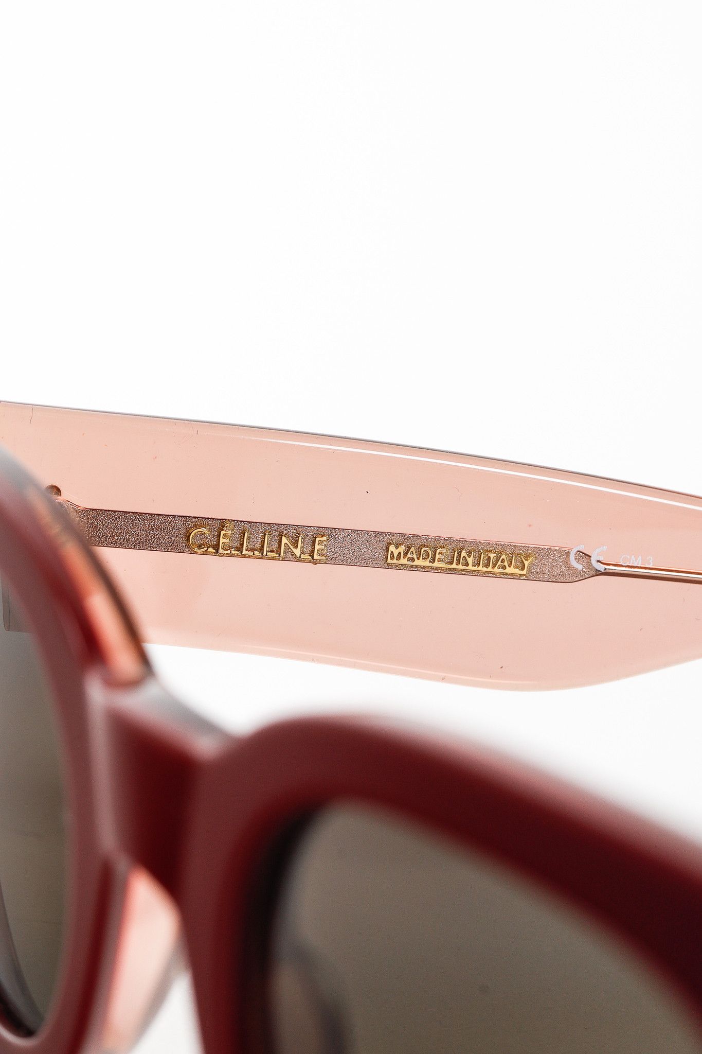 Celine Celine CL 41064/S Brown Retro Style Acetate Sunglasses Size ONE SIZE - 8 Thumbnail