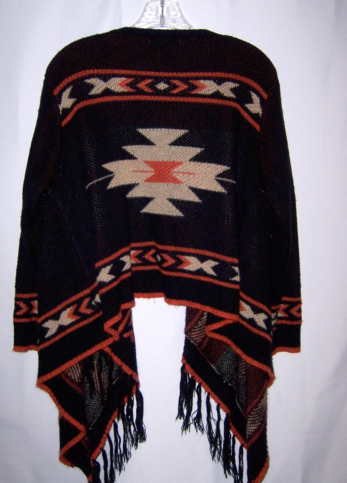 Other Issue Women's Cropped Aztec Tribal Print Cardigan Fringe S/M Size S / US 4 / IT 40 - 5 Thumbnail