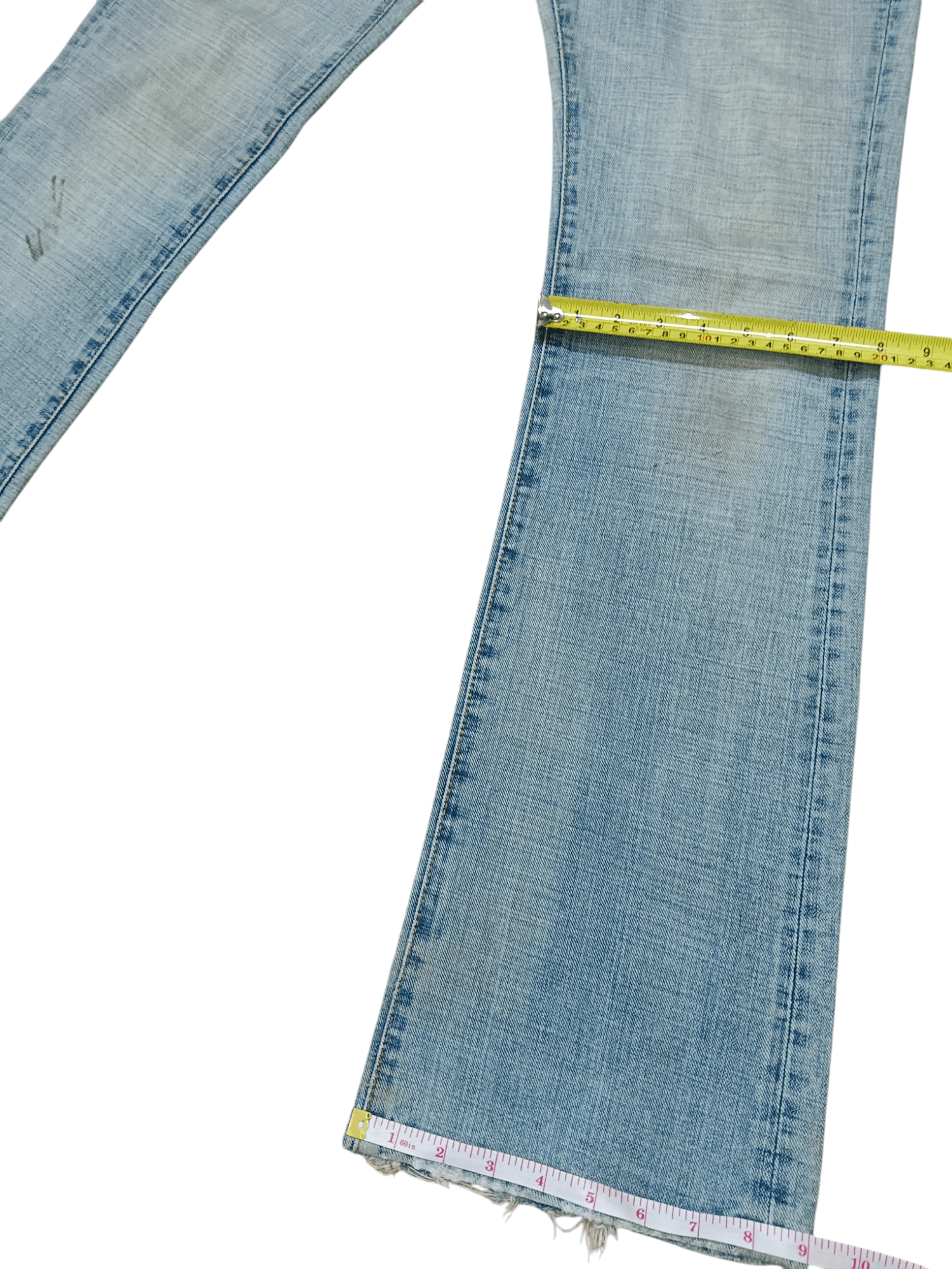 Iron Heart GLHEART Limited Edition Distressed Flare Denim Size US 30 / EU 46 - 8 Thumbnail
