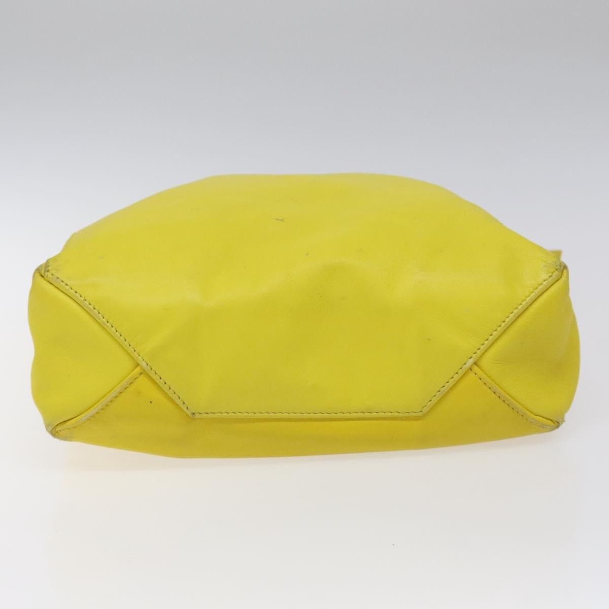 Celine CELINE Hand Bag Leather Yellow Size ONE SIZE - 9 Thumbnail