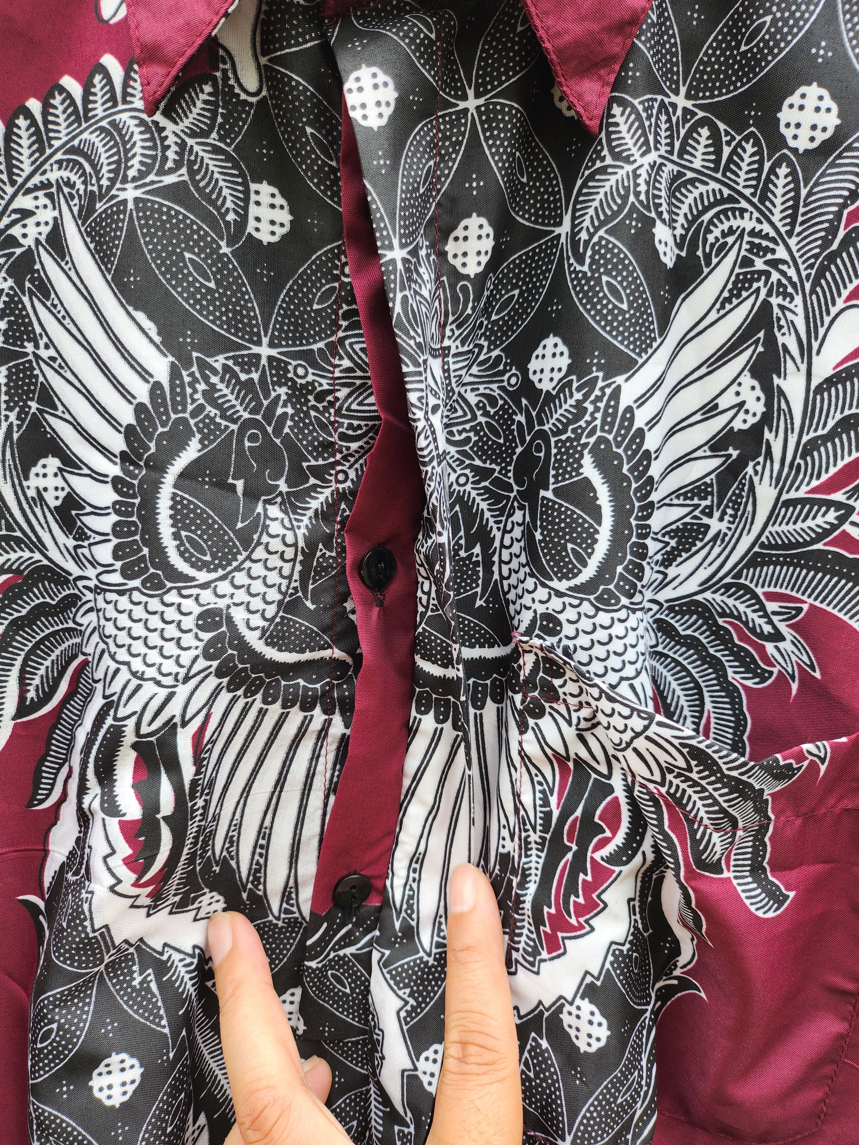 Batik Bay × Japanese Brand 💥Batik Motif Hawaiian Style Shirt Size US XL / EU 56 / 4 - 6 Thumbnail