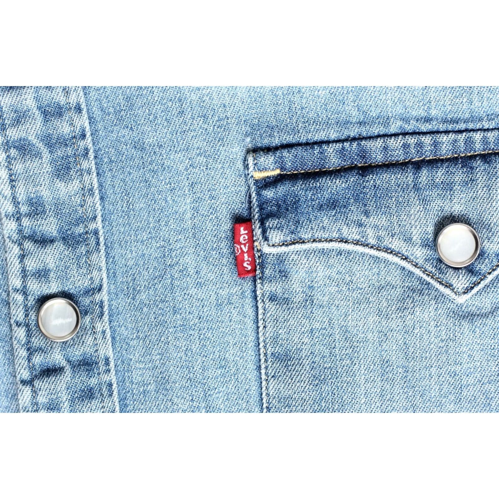 Levi's LEVI’S Barstow Western Denim Shirt Size S Long Sleeve Men VR3506 Size US S / EU 44-46 / 1 - 4 Thumbnail