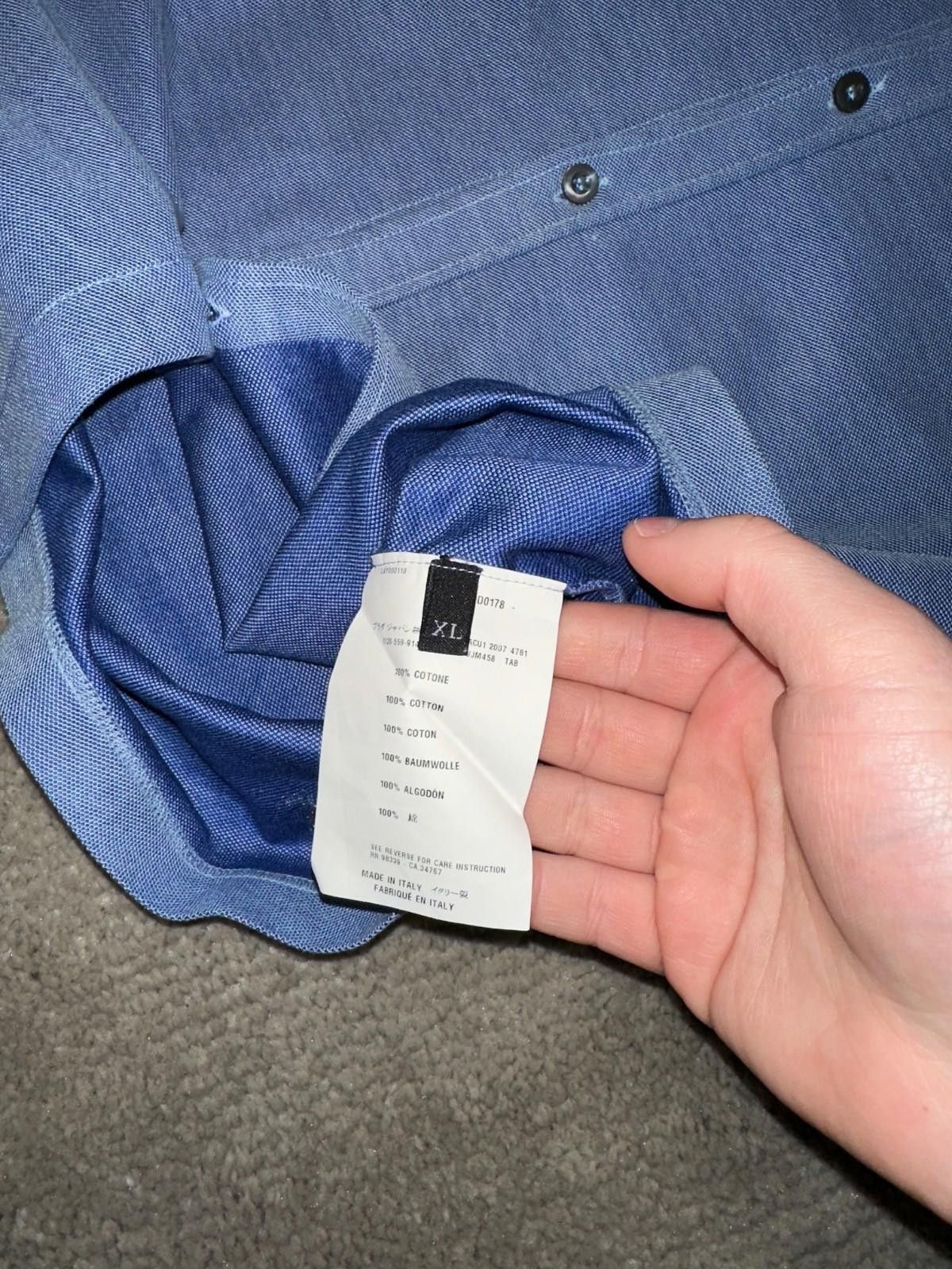 Prada Prada Milano Short Shirt Blue Sz XL Size US XL / EU 56 / 4 - 7 Thumbnail