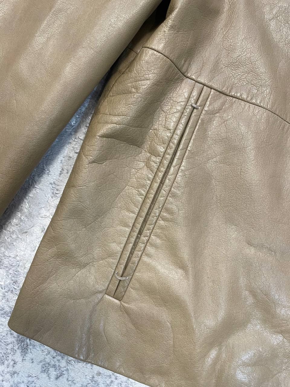 Hugo Boss Vintage Hugo Boss BOSS CLAURO Men's Calfskin Leather Jacket Size US L / EU 52-54 / 3 - 12 Thumbnail