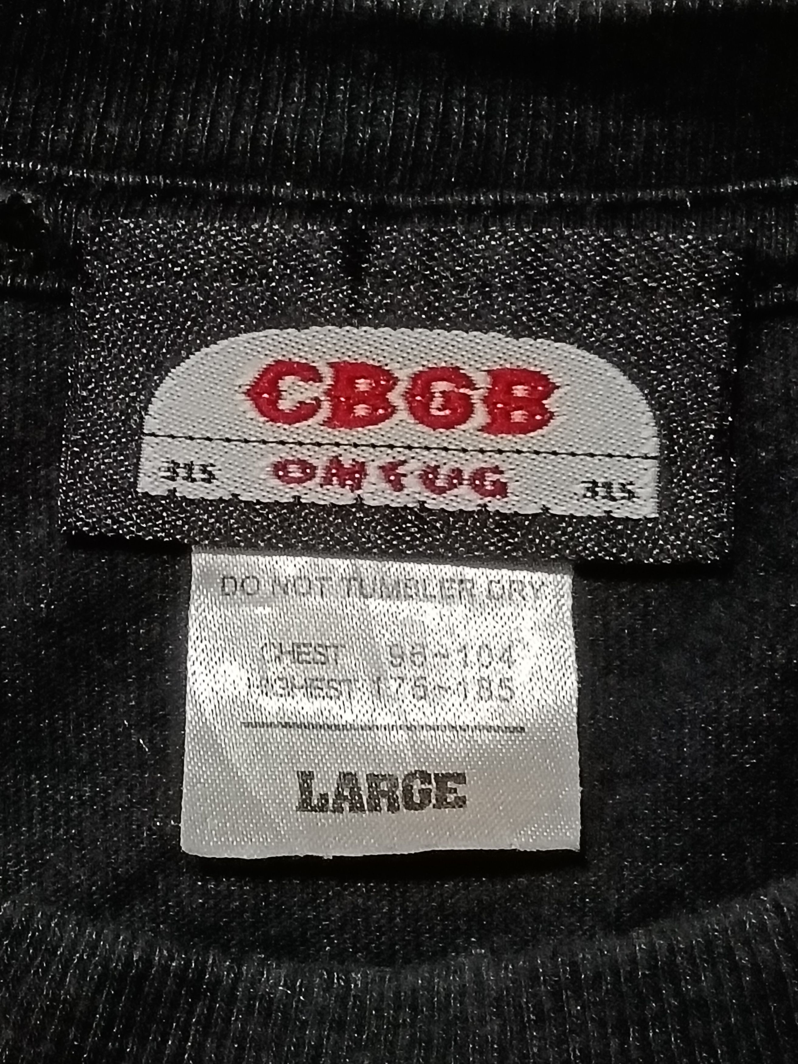 Band Tees CBGB & OMFUG SPELL OUT SHIRT Size US L / EU 52-54 / 3 - 2 Thumbnail