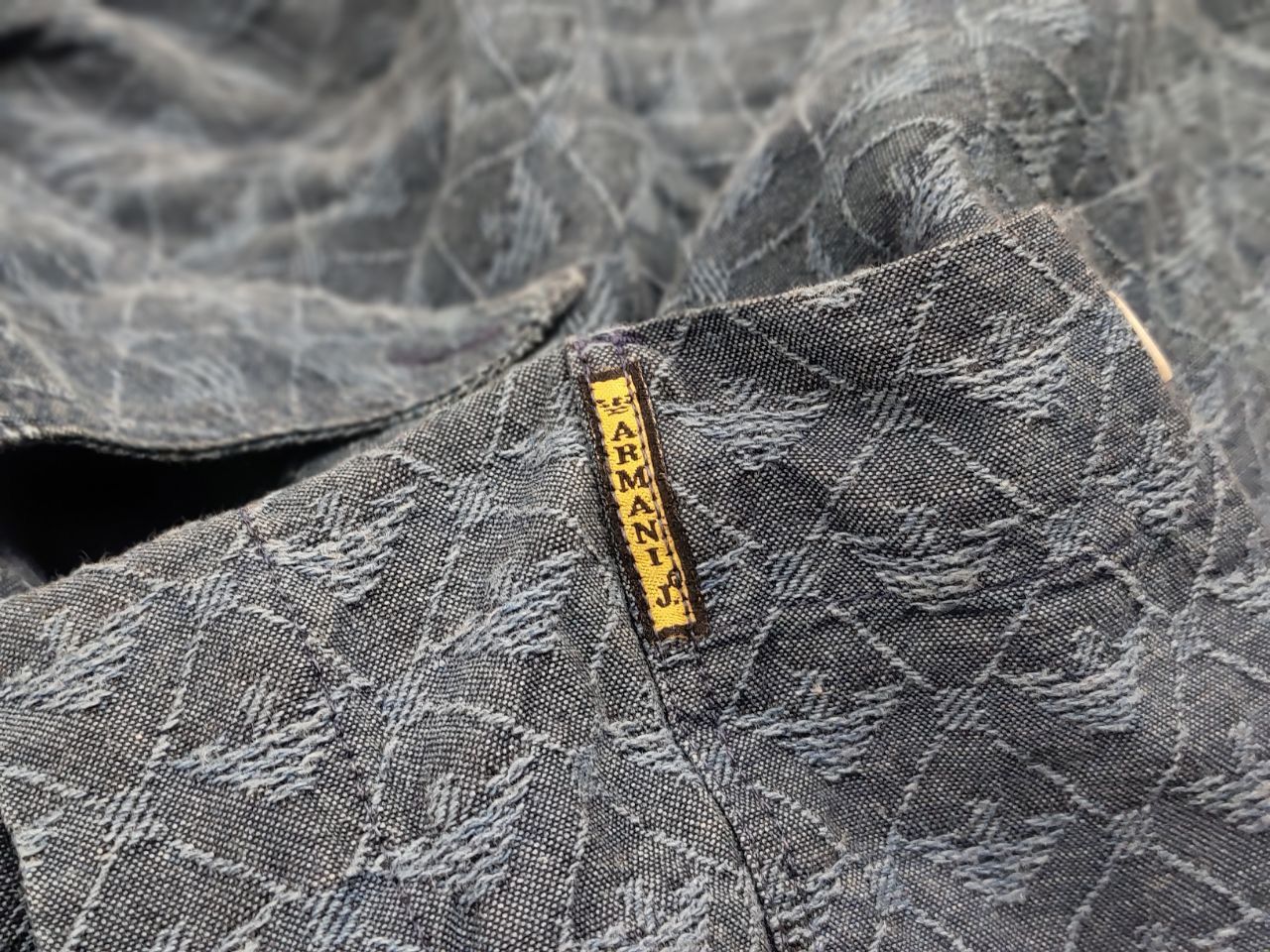 Giorgio Armani Vintage 80's Armani Jeans Monogram Logo oversized shirt Size US L / EU 52-54 / 3 - 17 Thumbnail