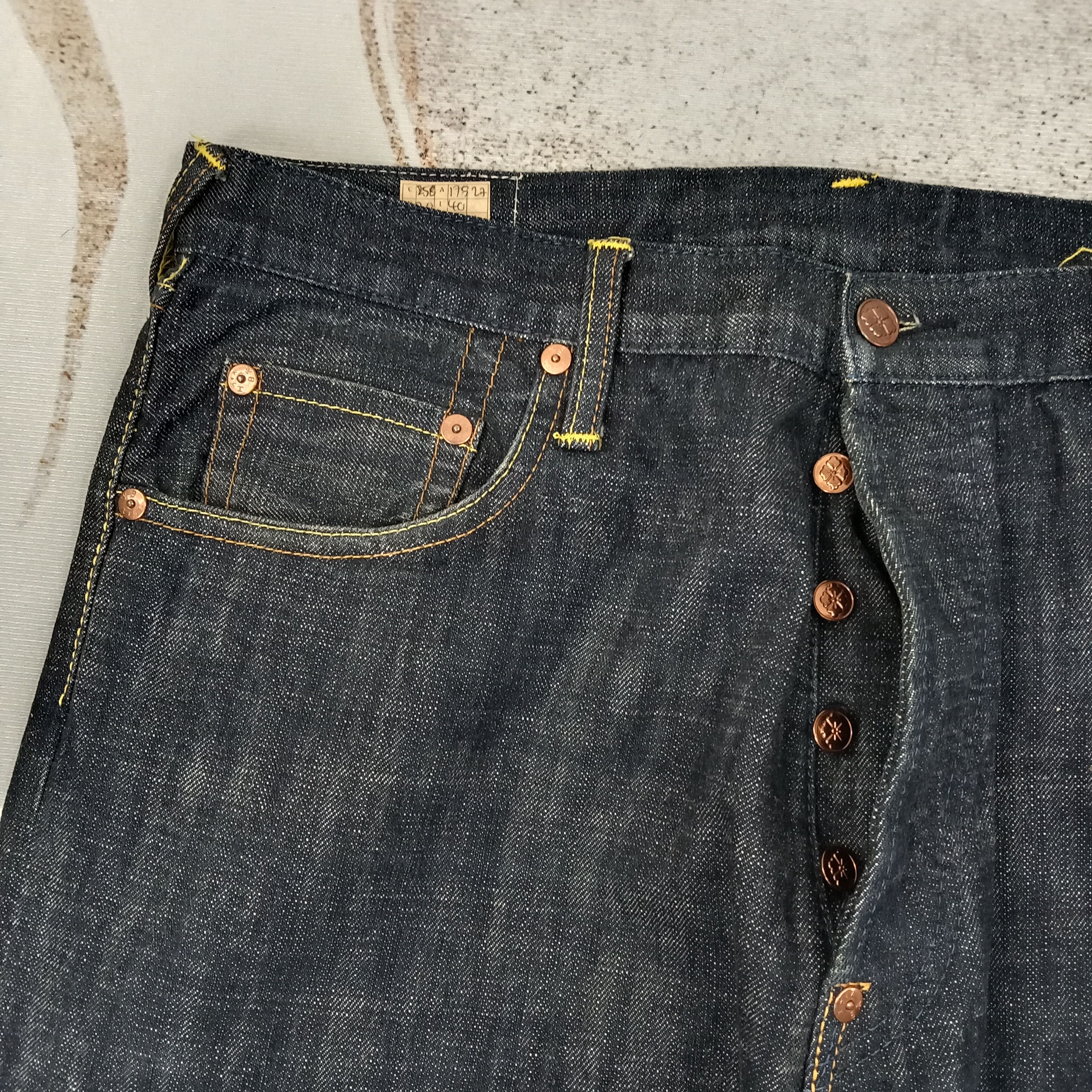 Evisu Evisu Paris Selvedge Japanese Daicock Denim Jeans C258N30 Size US 37 - 7 Thumbnail