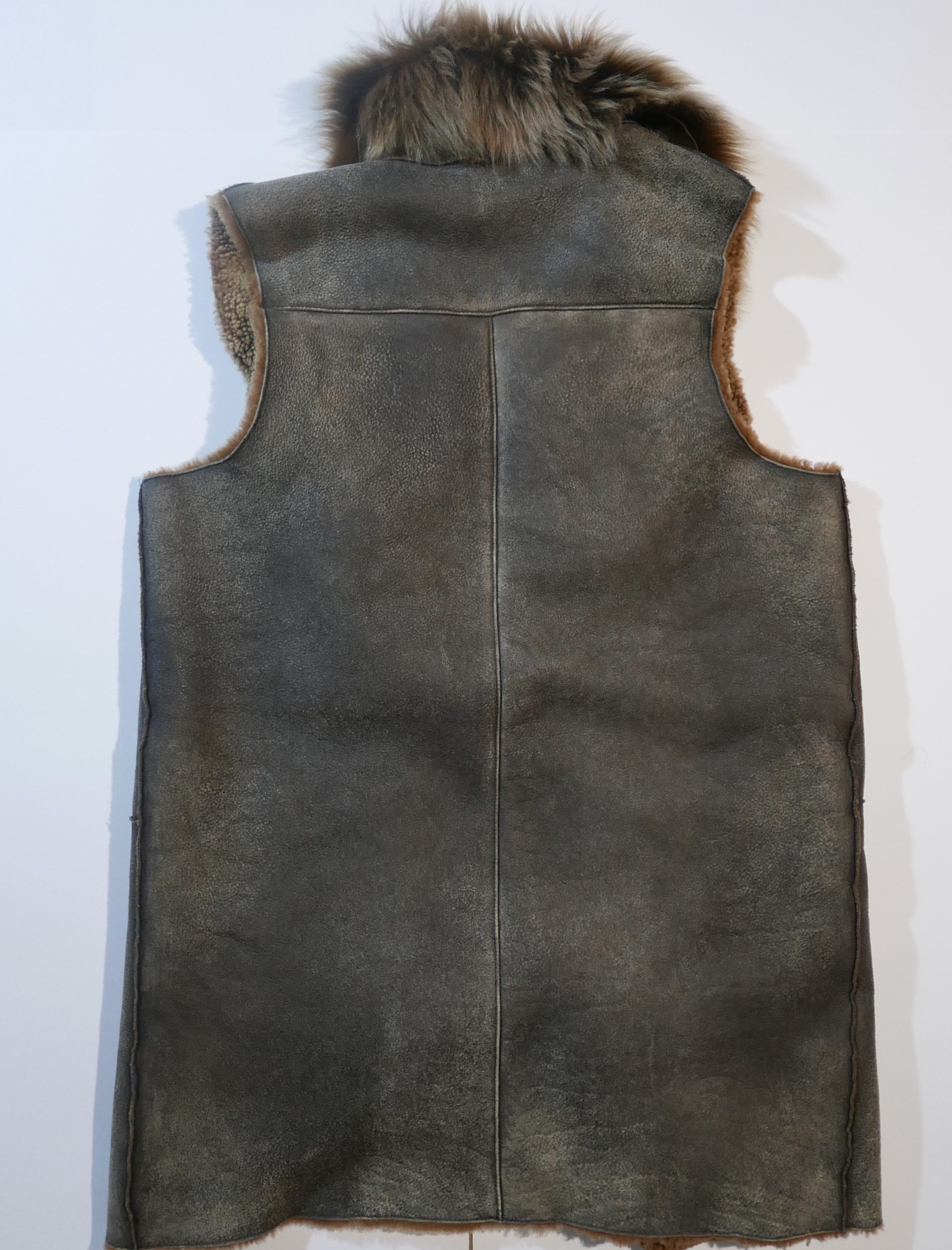 Ralph Lauren Blue Label Ralph Lauren Blue Label Vest Jacket Leather Shearling Fur L Size L / US 10 / IT 46 - 2 Thumbnail