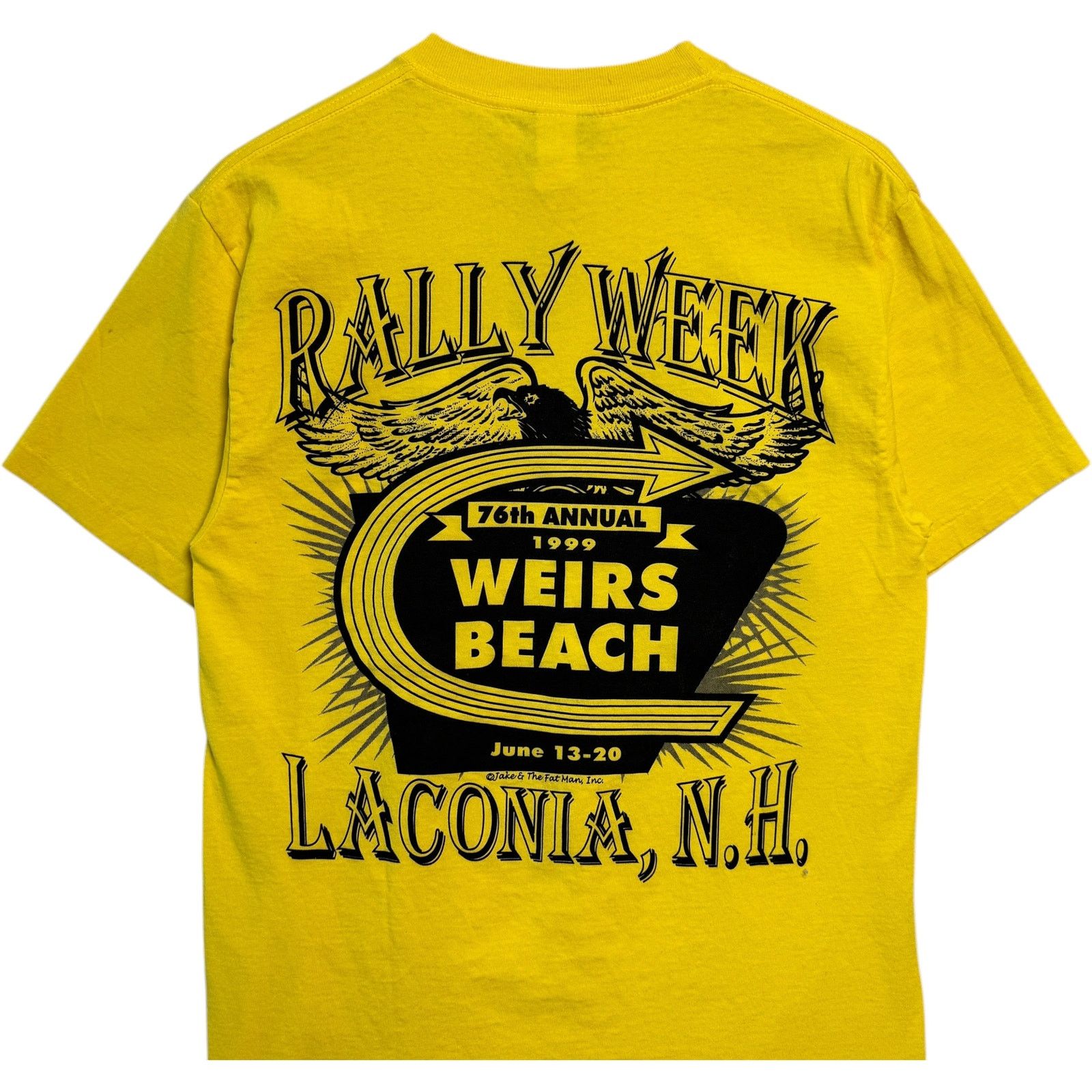 Vintage Vintage 76th Annual Rally Week Native Symbols 90s Tee M Size US M / EU 48-50 / 2 - 6 Thumbnail