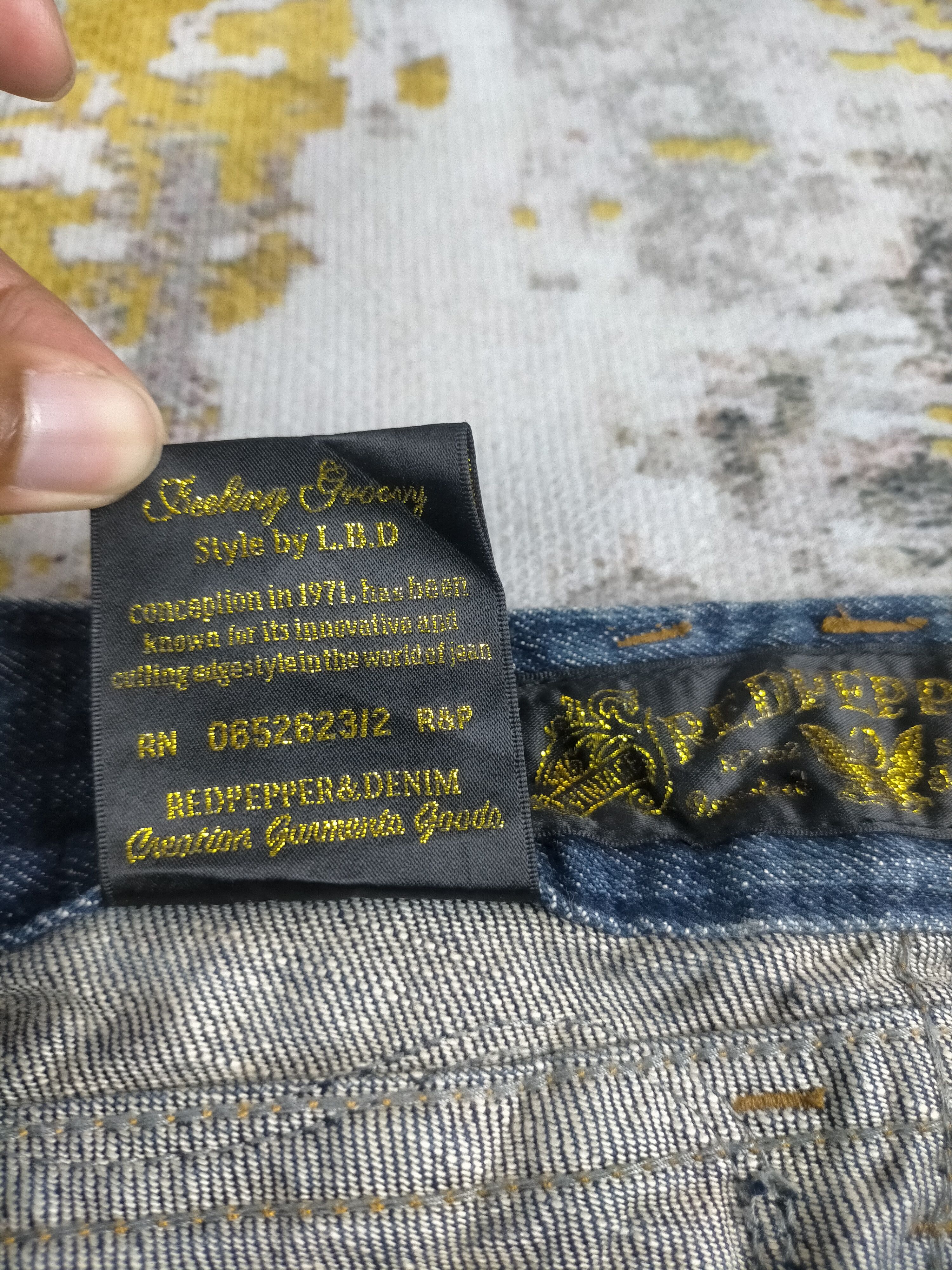 Tornado Mart Vintage Red Pepper Flared Mudwash Jeans Size US 29 - 10 Thumbnail