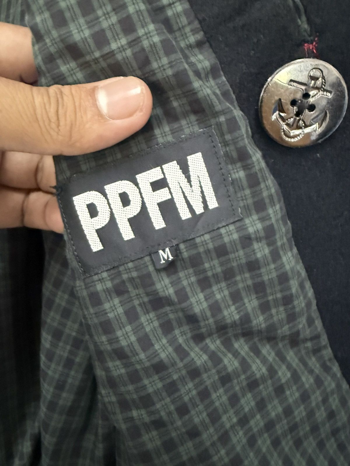 Japanese Brand 🔥 PPFM NAPOLEON WOOL JACKET DOUBLE BREASTED Size US XS / EU 42 / 0 - 8 Thumbnail
