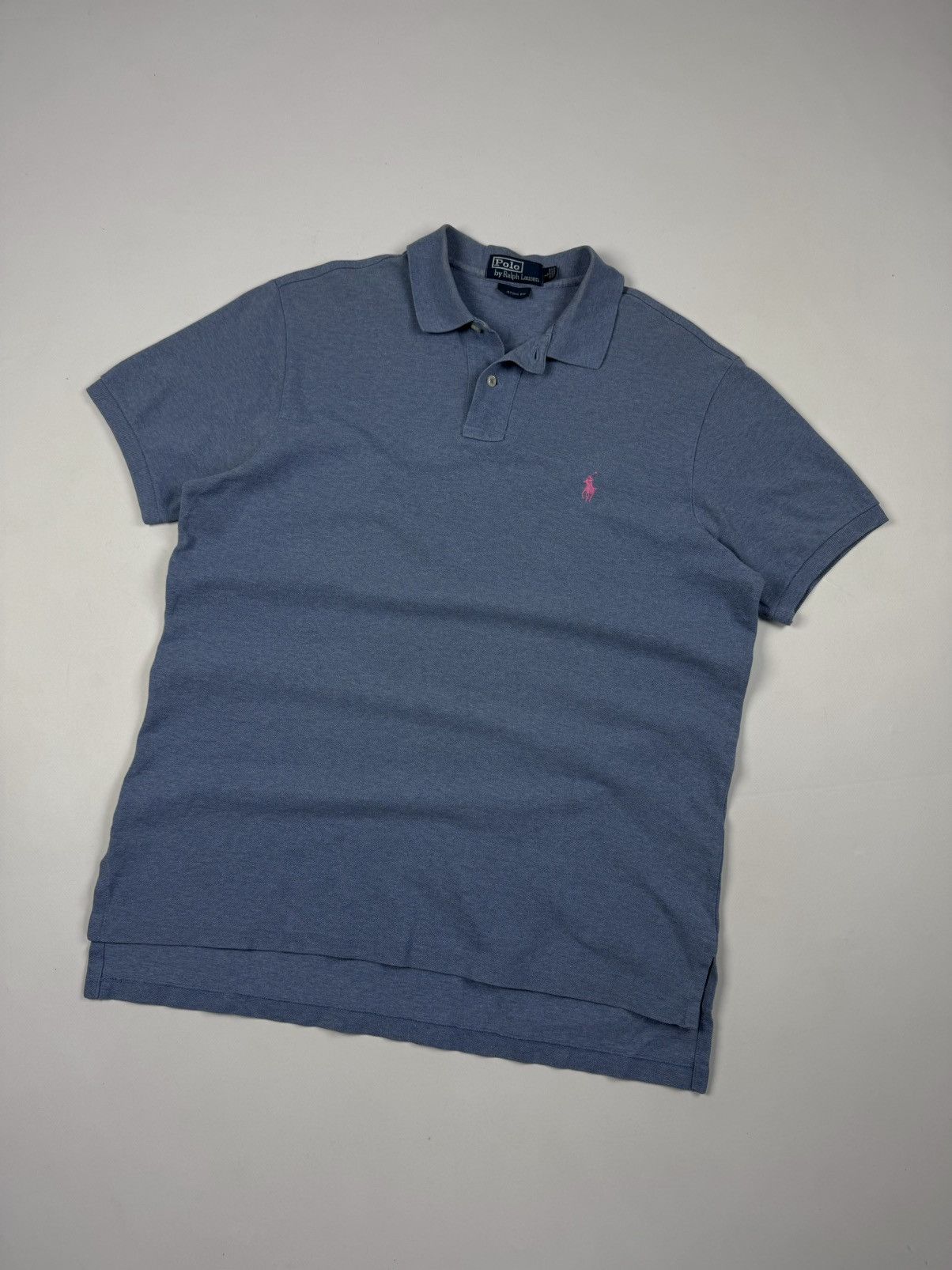 Polo Ralph Lauren × Vintage Polo Ralph Lauren Short Sleeve Blue Polo Shirt Size US L / EU 52-54 / 3 - 2 Thumbnail
