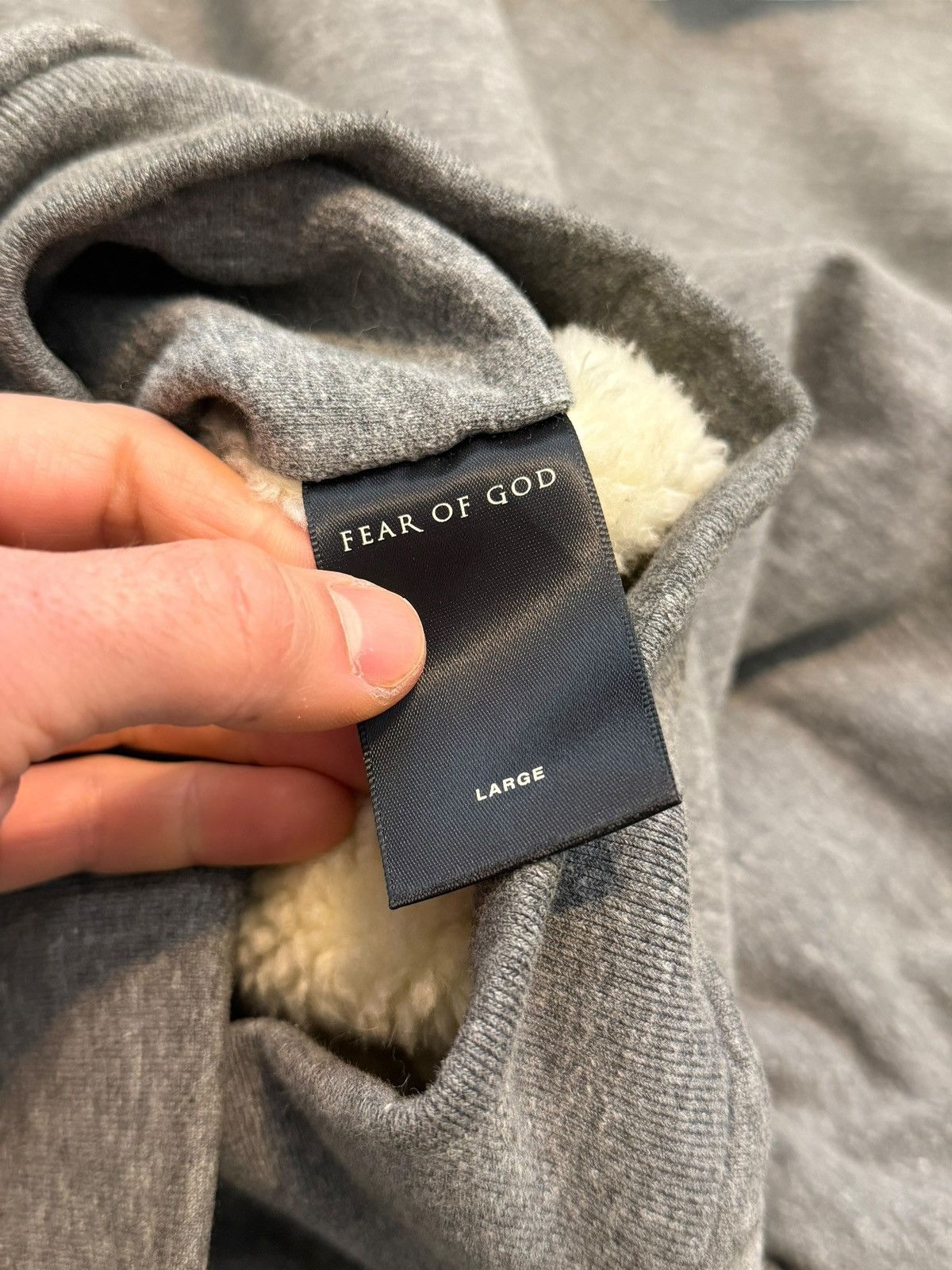 Fear of God Alpaca Wool Fleece Bomber Heavy Hoodie Size US L / EU 52-54 / 3 - 11 Thumbnail