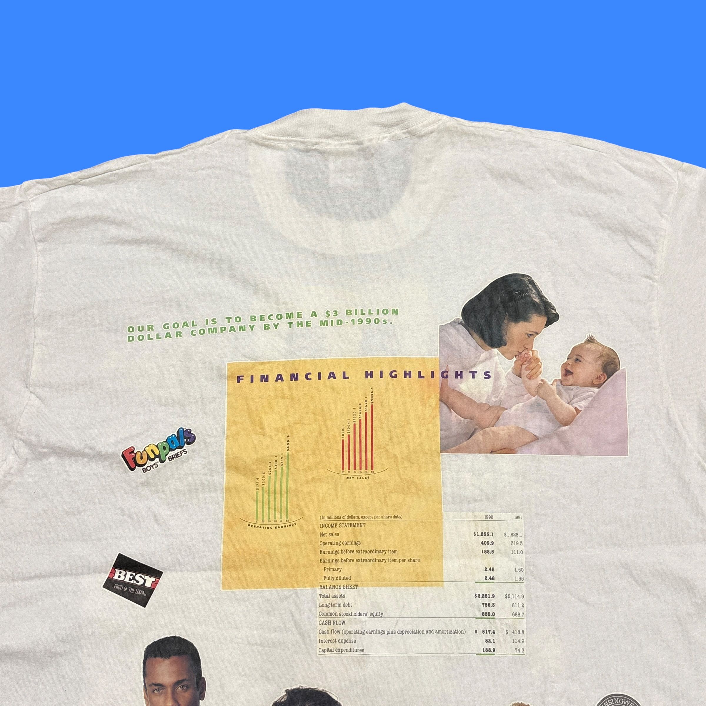 Vintage Vintage Test Print Shirt 90s Fruit Of The Loom Single Stitch Size US XL / EU 56 / 4 - 13 Thumbnail