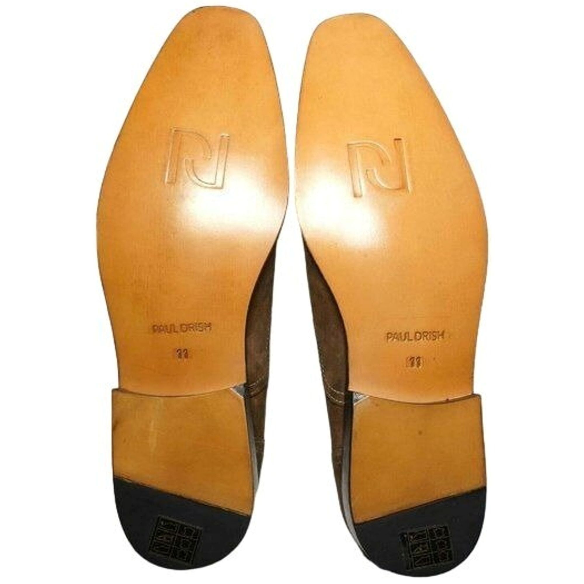 Other NEW Paul Drish Brown Suede Dress Shoes Mens 11 Leather Medal Size US 11 / EU 44 - 3 Thumbnail