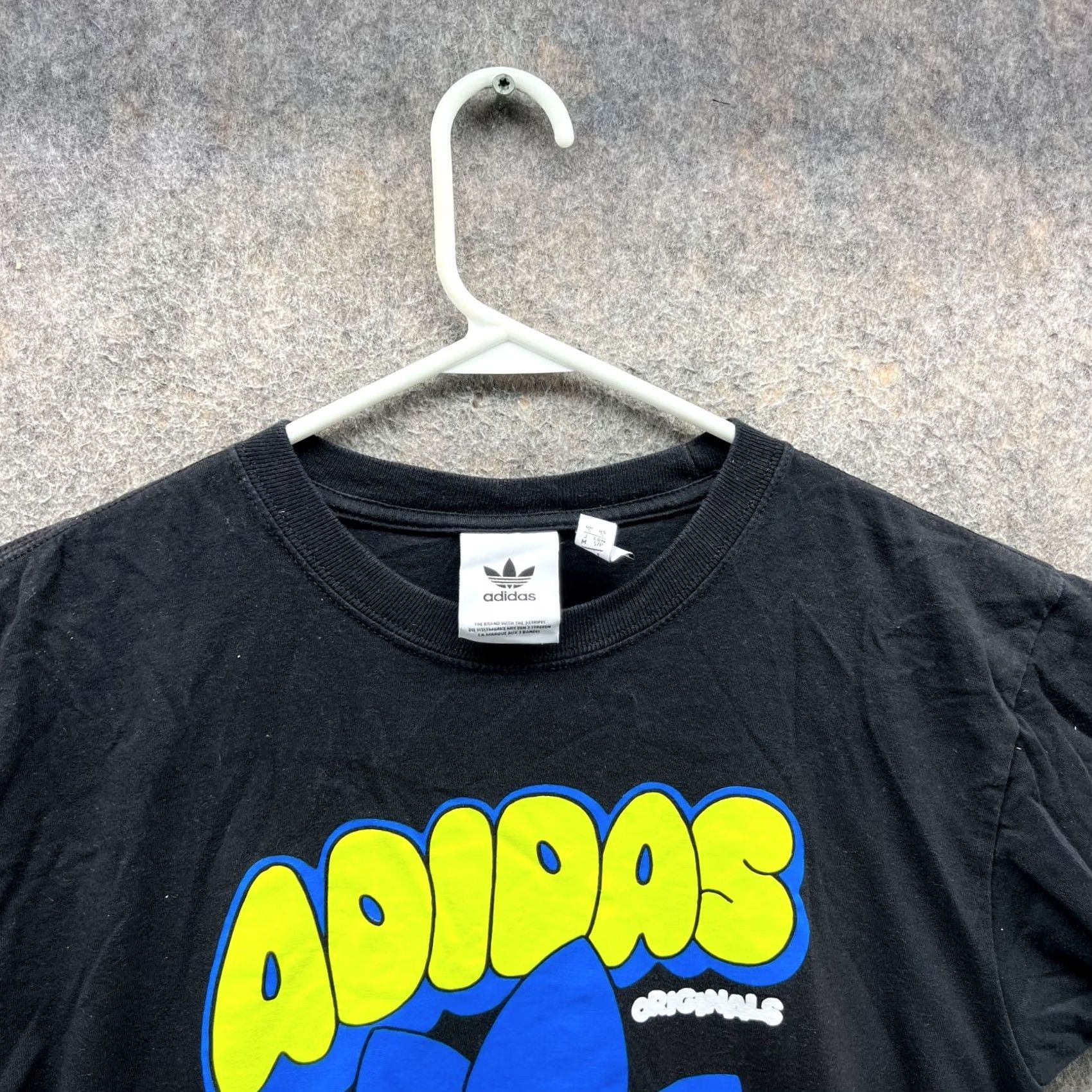 Adidas VINTAGE Adidas Shirt Mens Small Black Neon Multi Logo Crewneck Breakfast Cereal Trefoil Shirt Mens Small Black Neon Multi Logo Crewneck Trefoil Size US S / EU 44-46 / 1 - 5 Thumbnail