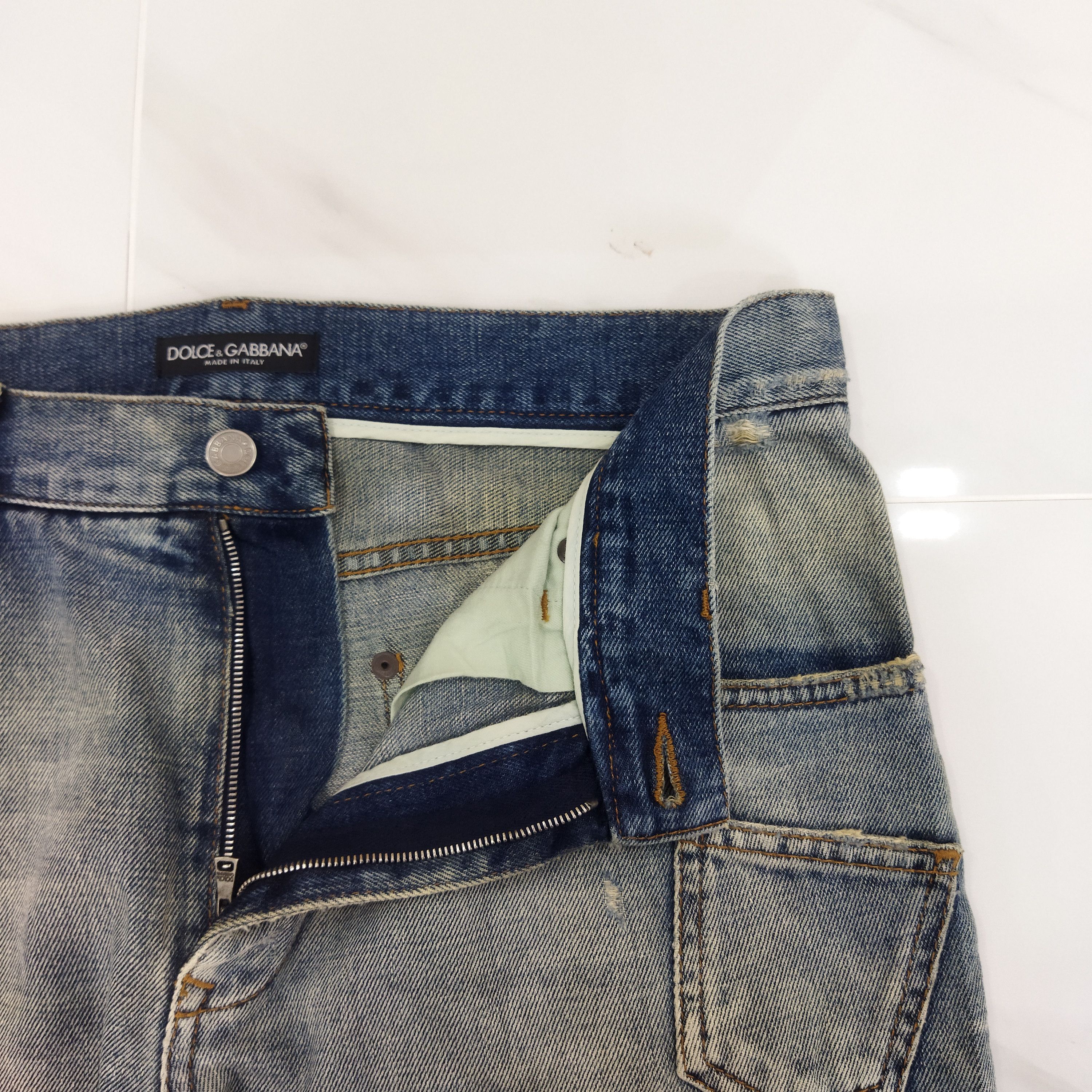 Dolce & Gabbana DOLCE GABBANA DISTRESSED BLUE JEANS PANTS Size US 34 / EU 50 - 7 Thumbnail