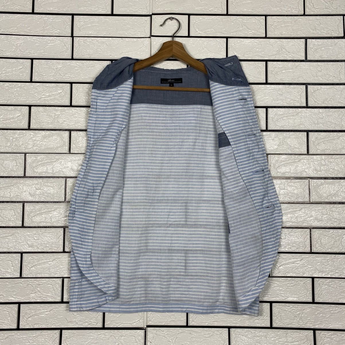Hysteric Glamour 📌Vintage Vest Jacket Chore Beno Striped Design Size US L / EU 52-54 / 3 - 15 Thumbnail