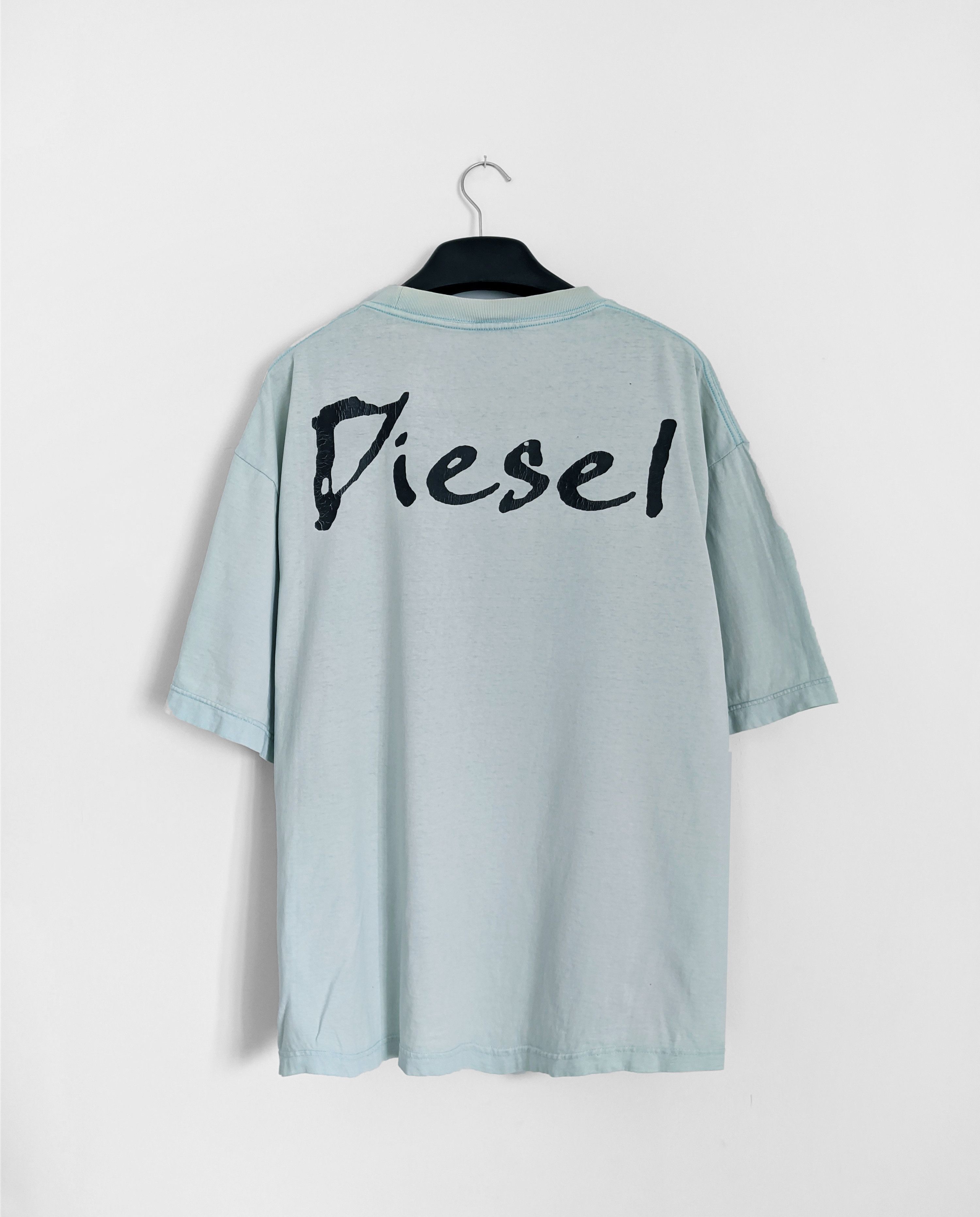 Diesel Vintage Diesel tshirt big logo 90s Size US XL / EU 56 / 4 - 1 Thumbnail