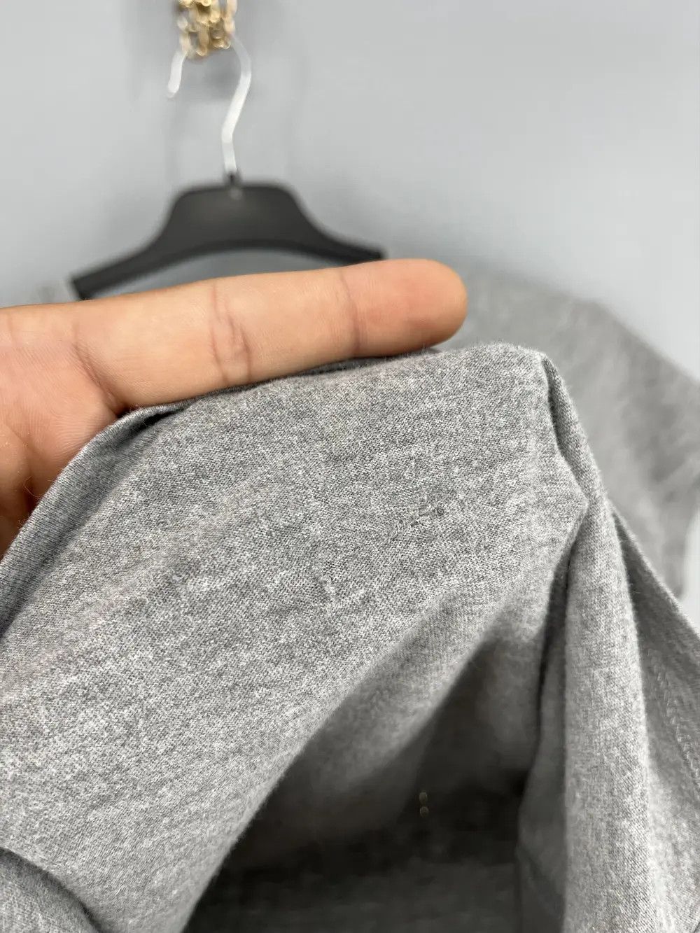 Valentino Valentino Grey Cotton Embroidered Embellished Round Neck Size US S / EU 44-46 / 1 - 9 Thumbnail