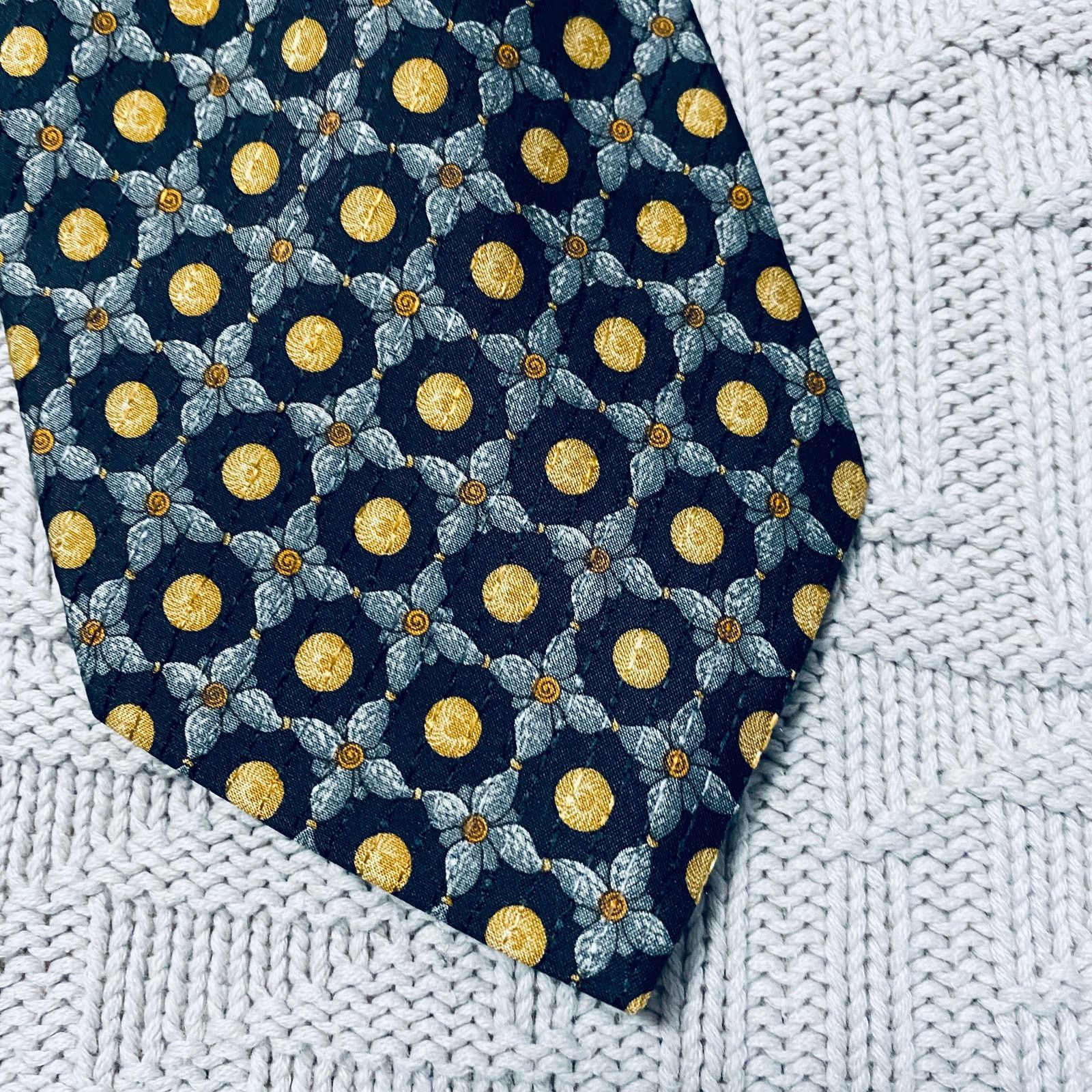 Valentino Valentino golden orb silk tie Size ONE SIZE - 2 Thumbnail