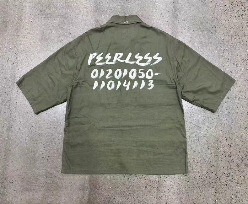 Visvim Visvim Hand-painted monogrammed short-sleeved shirt Size US L / EU 52-54 / 3 - 2 Thumbnail