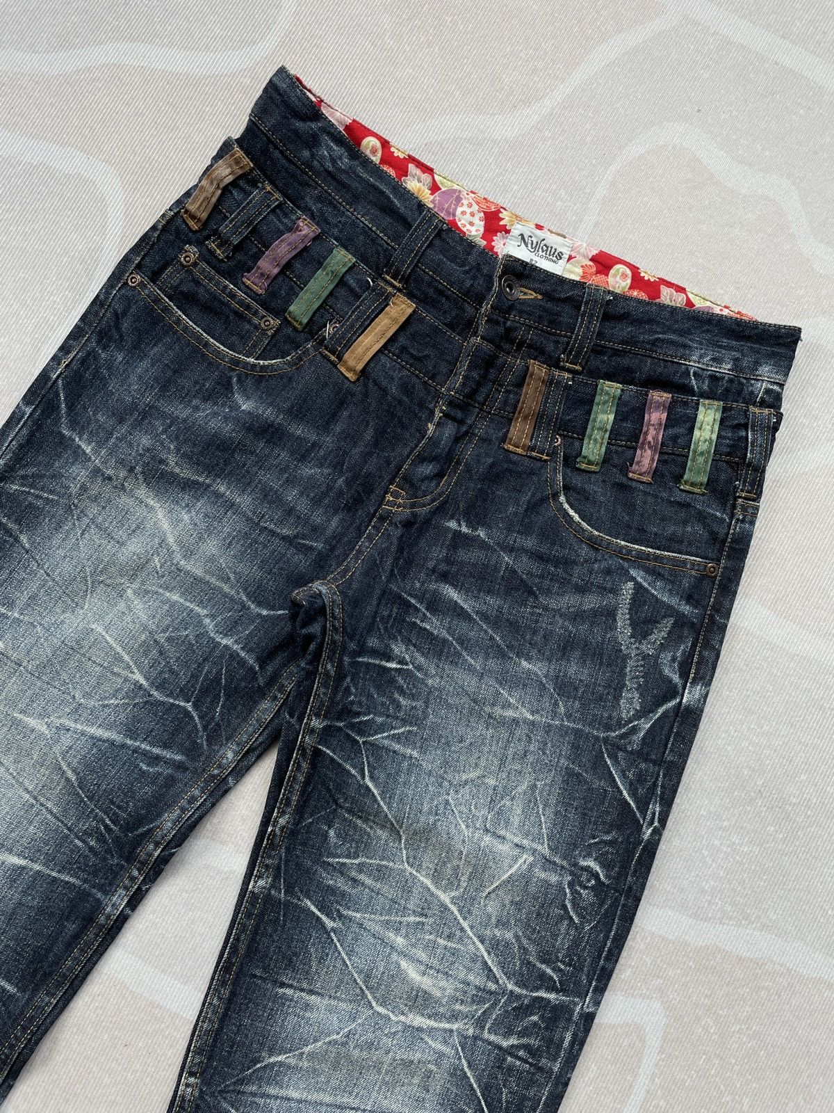 Japanese Brand × Tornado Mart Nylaus Double Waist Design Like Tornado Mart (P88) Size US 31 - 3 Thumbnail