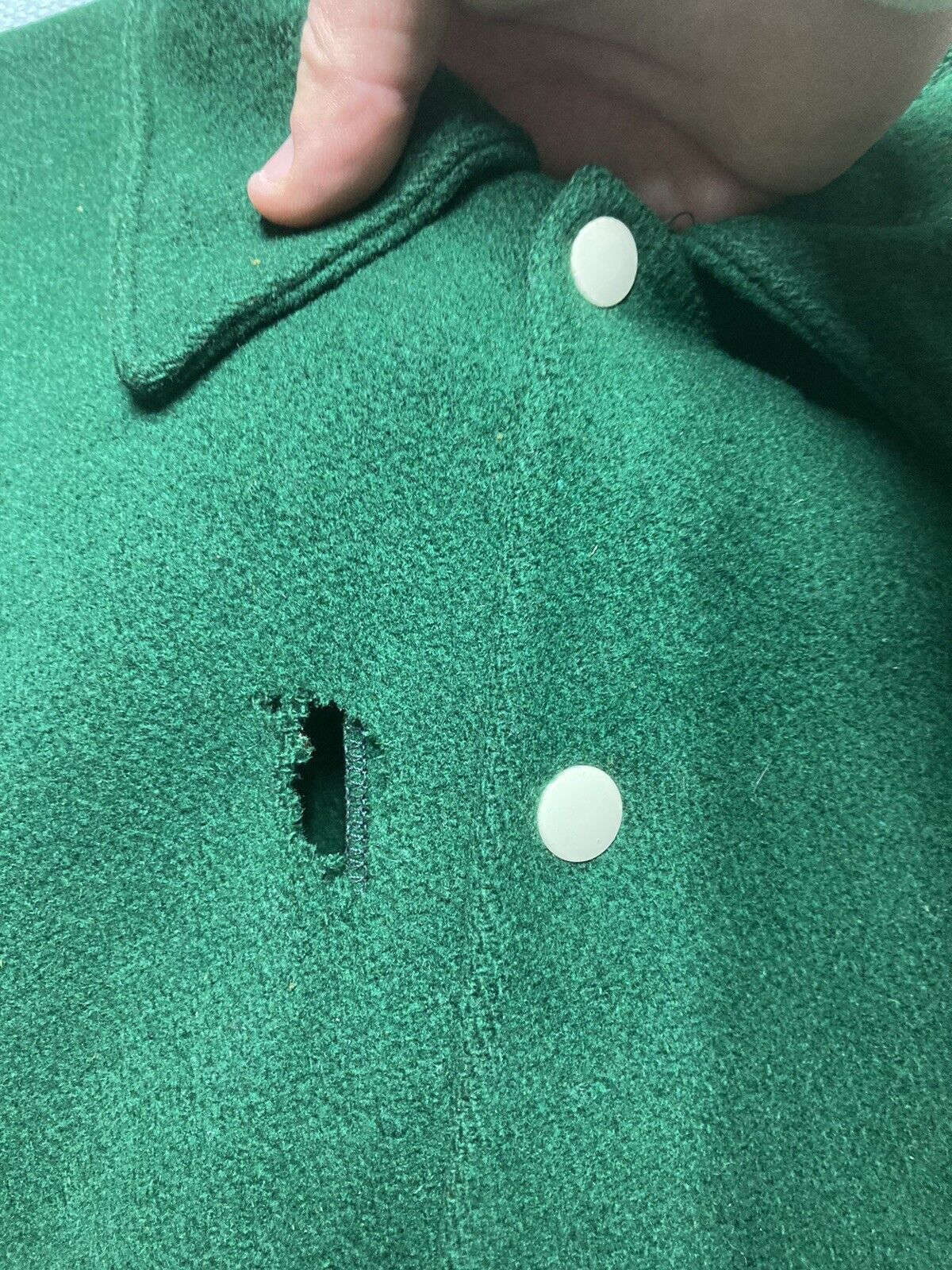 Vintage 1950s wool jacket Michigan State University MSU band L Size US L / EU 52-54 / 3 - 4 Thumbnail
