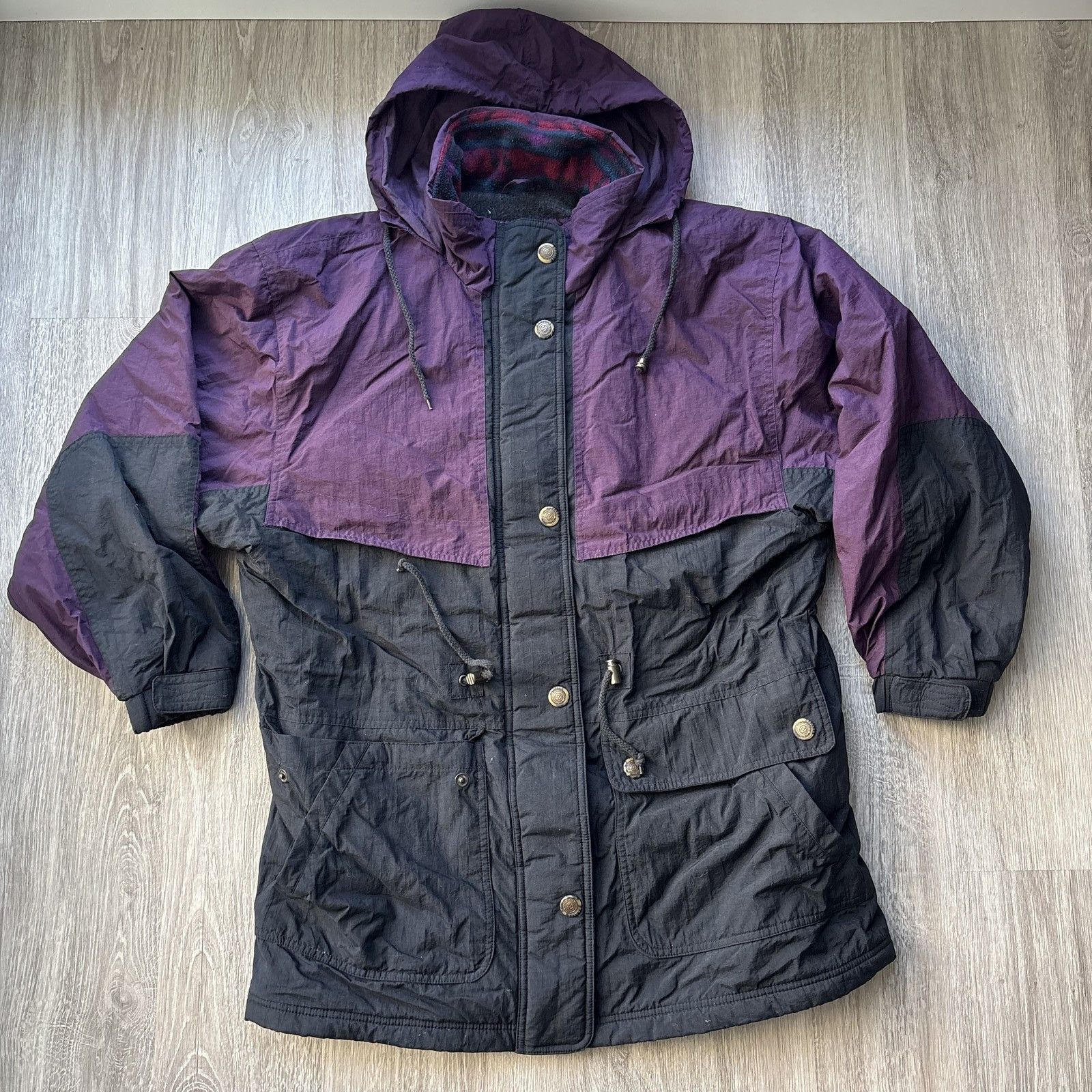 Pacific Trail Pacific Trail Womens Vintage 90s Ski Jacket Purple Black Size L / US 10 / IT 46 - 1 Thumbnail