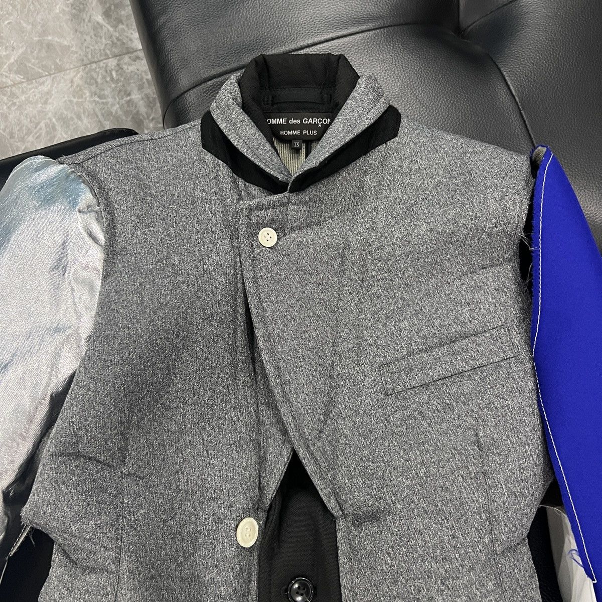 Comme des Garcons Homme Plus Comme des Garçons Homme Plus SS21 Runway Deconstructed Bonde Size 40S - 18 Thumbnail