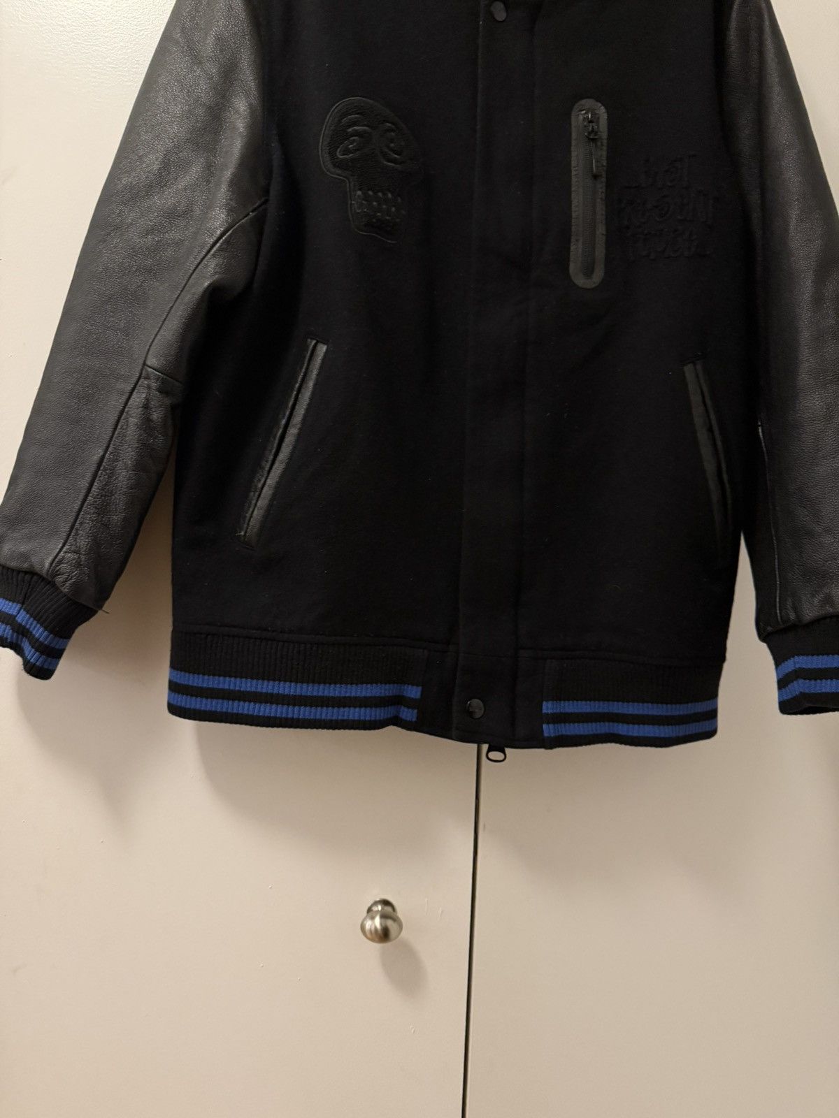 Nike × Stussy 30th Anniversary Destroyer Varsity Jacket, size L Size US L / EU 52-54 / 3 - 6 Thumbnail