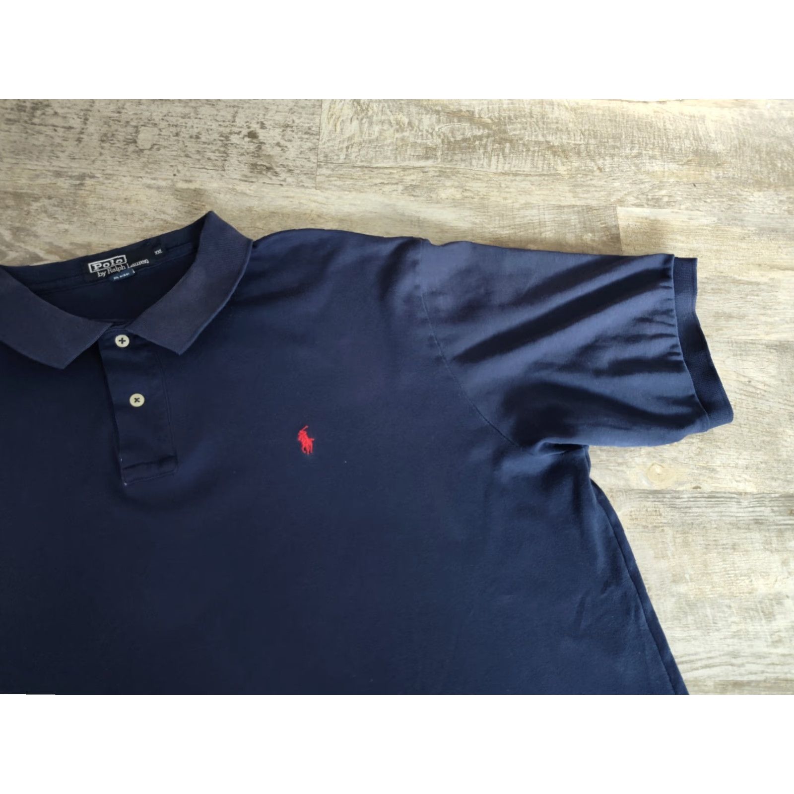Polo Ralph Lauren VINTAGE Polo Ralph Lauren Polo Shirt Men XXL Blue Red Pony Logo USA Made Casual Short Sleeve Size US XXL / EU 58 / 5 - 3 Thumbnail