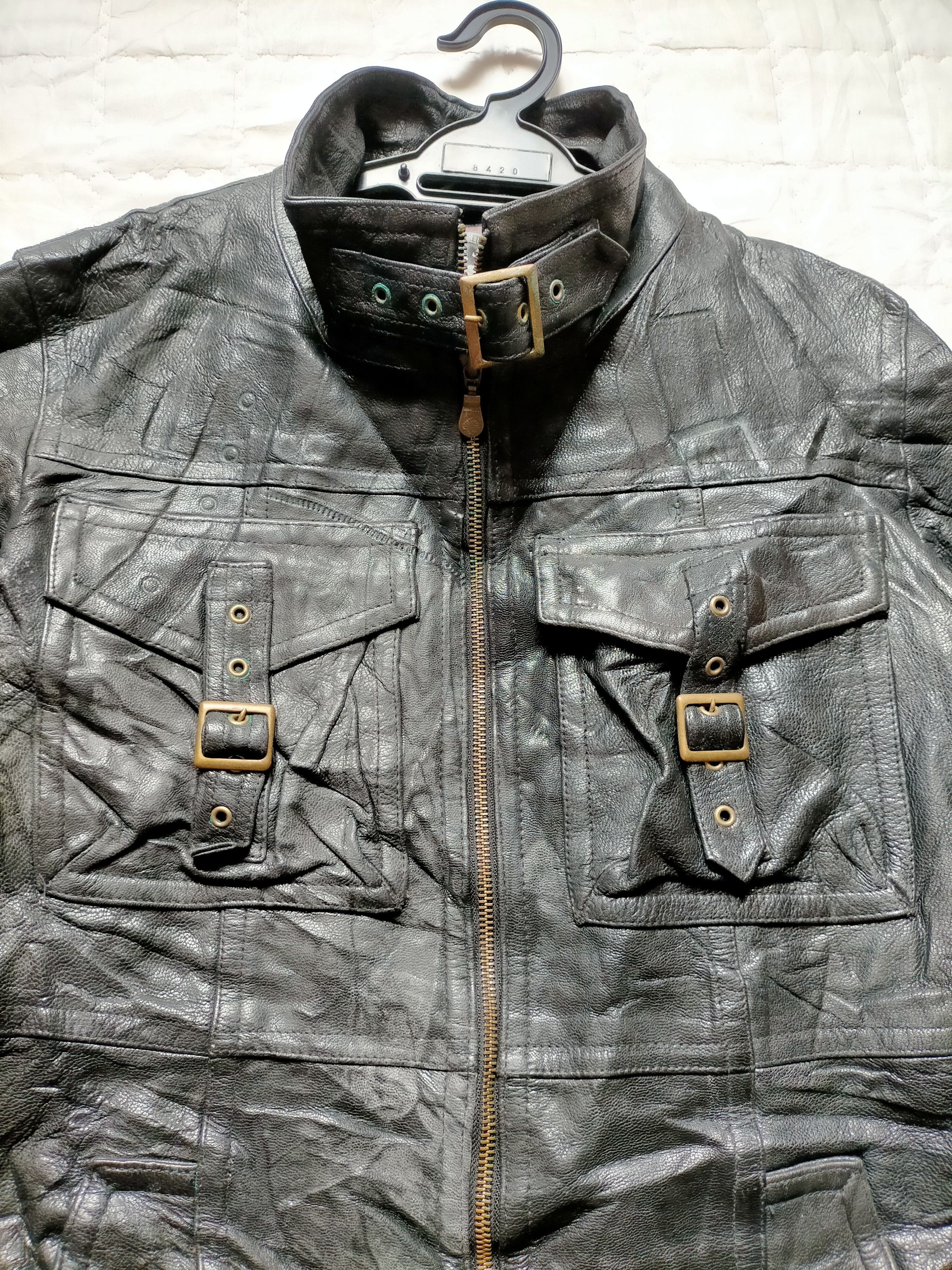 Tornado Mart Tornado Mart Japan Leather Rider Jacket Size US L / EU 52-54 / 3 - 4 Thumbnail