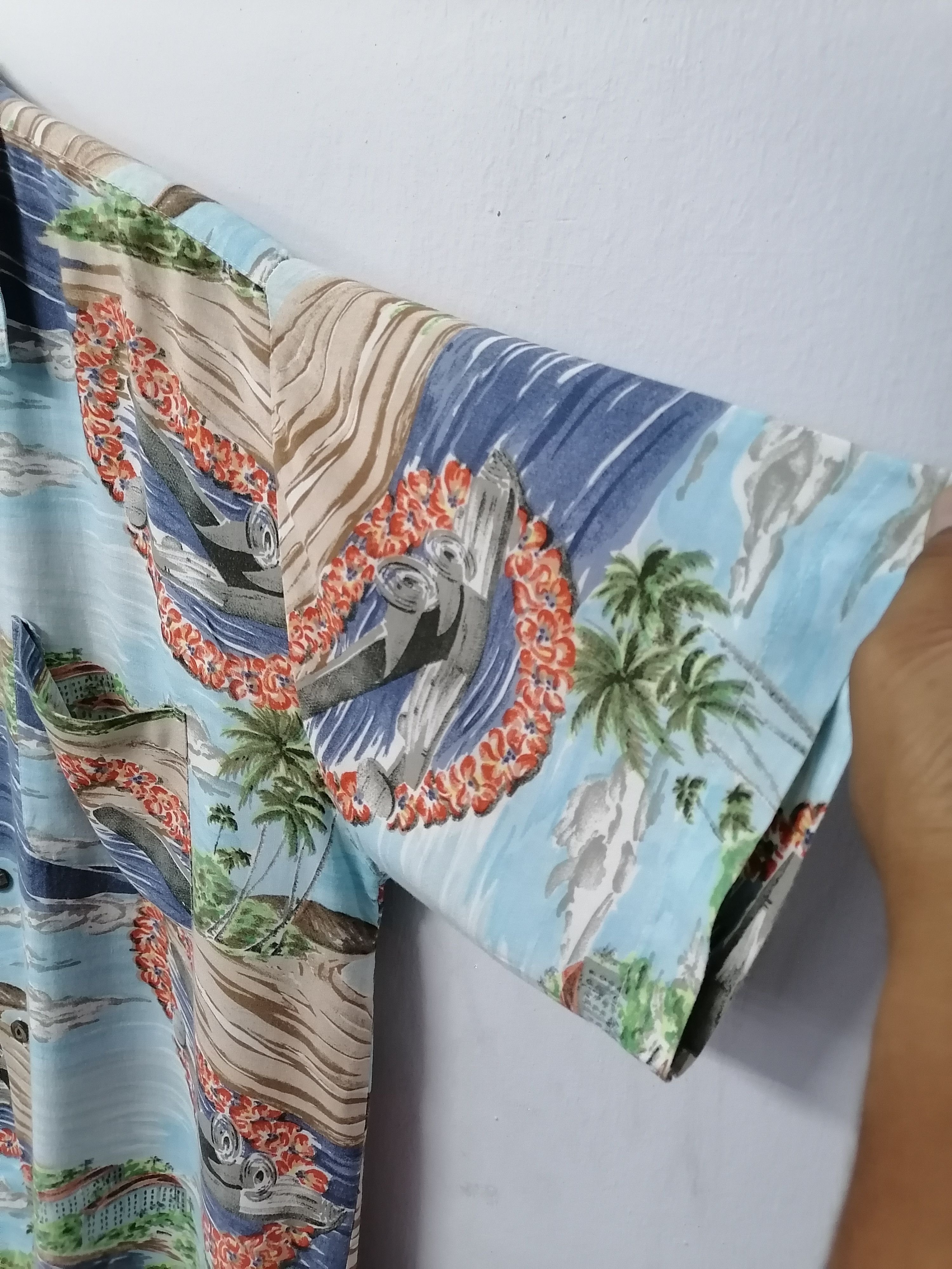 Ocean Current × Vintage Ocean Current C-MRK. INC Registered Prints Hawaiian Shirt Size US L / EU 52-54 / 3 - 6 Thumbnail