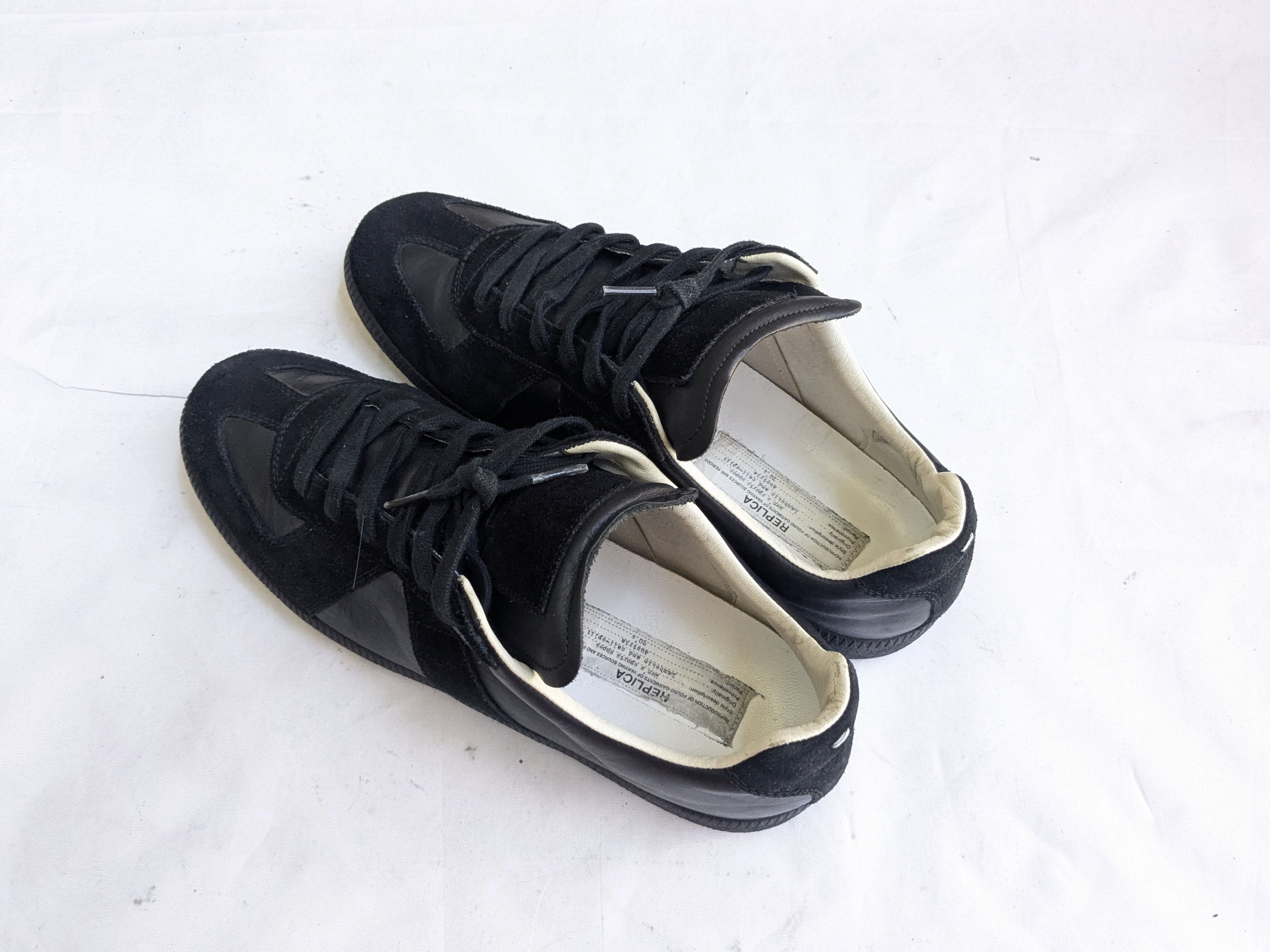 Maison Margiela Mason Margiela GAT Replica Sneakers Black 12 45 Low Tops Size US 12 / EU 45 - 13 Thumbnail