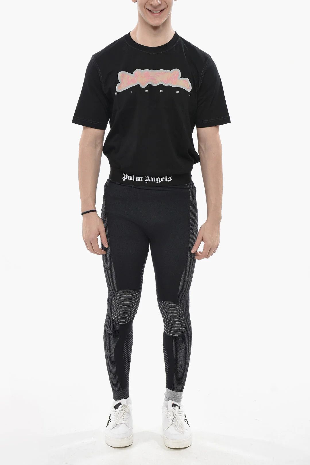 Palm Angels og1mm0326 Thermal Leggings in Black Size US 36 / EU 52 - 4 Thumbnail