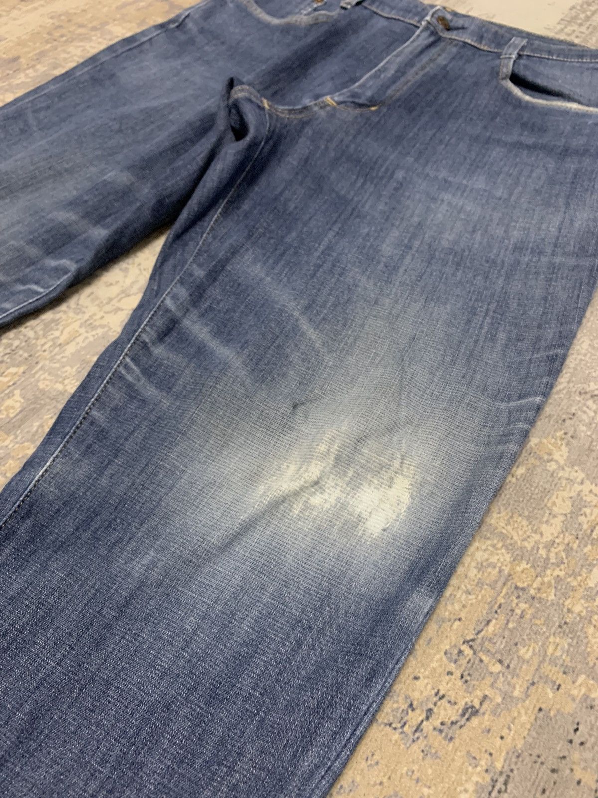 Edwin Edwin 503 Made In Japan Distressed Denim Jeans W33 Size US 33 - 5 Thumbnail
