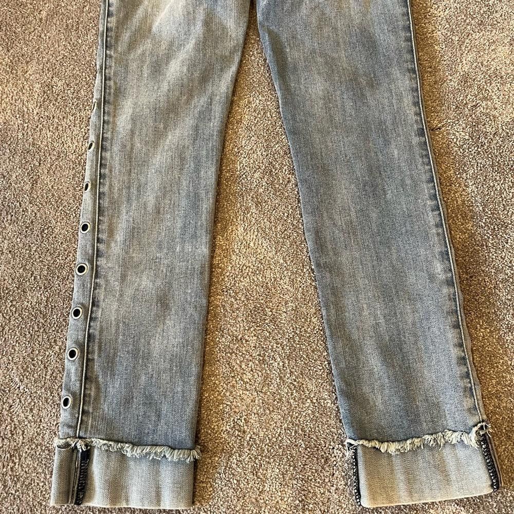 Designer Hudson Light Wash Stretch Blue Denim Jeans Size 14 Size US 26 / EU 42 - 9 Thumbnail