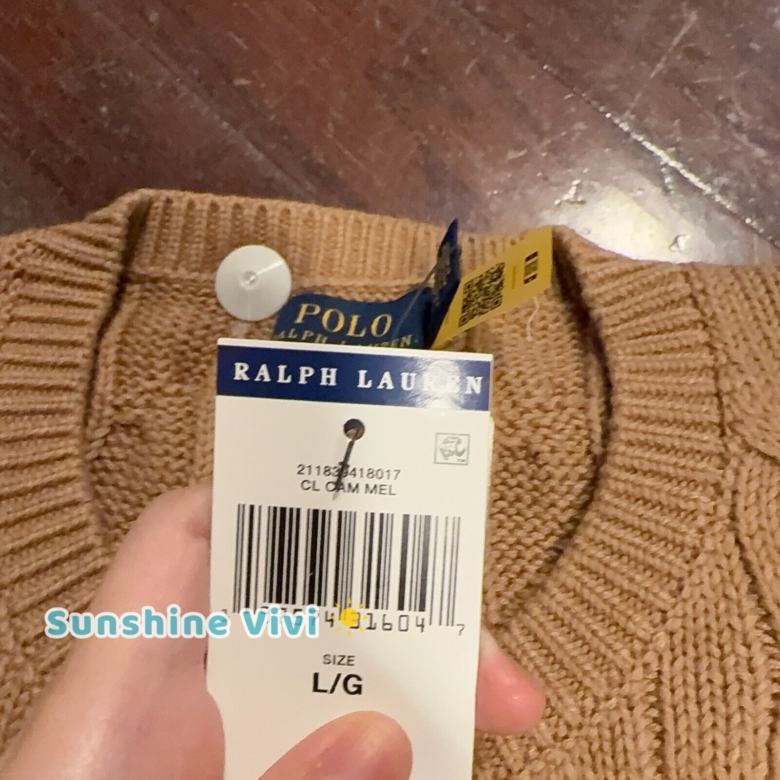 Polo Ralph Lauren NWT Polo Ralph Lauren Crewneck Cardigan Camel Women's Large Size L / US 10 / IT 46 - 4 Thumbnail