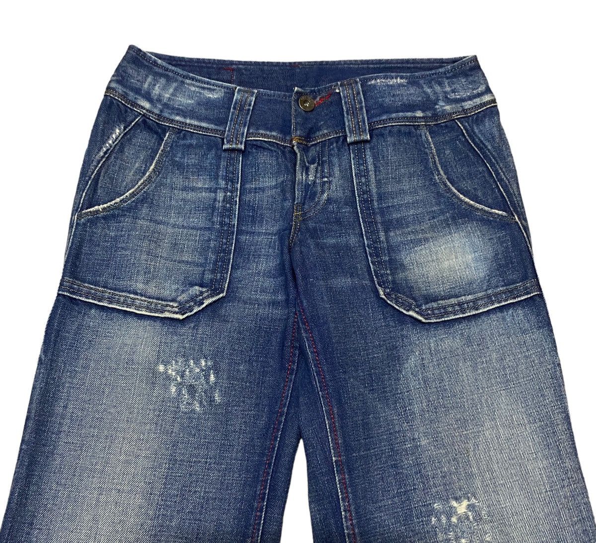 Diesel × If Six Was Nine Rare Design Vintage Brand Diesel Flared Jeans 1990s Size US 26 / EU 42 - 3 Thumbnail