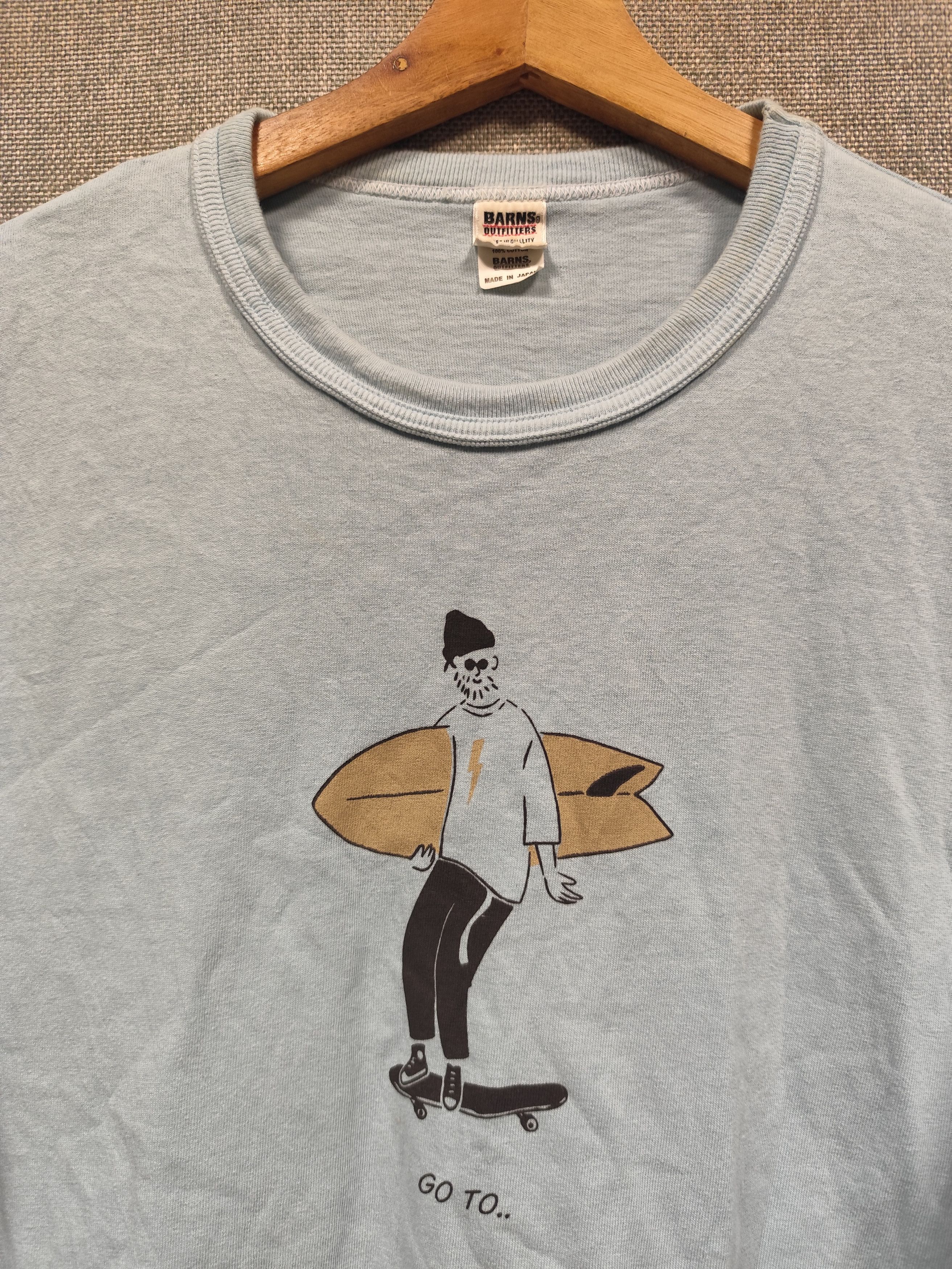 BARNS OUTFITTERS × Japanese Brand vintage t shirt barns outfitters skateboard made in japan Size US M / EU 48-50 / 2 - 2 Thumbnail