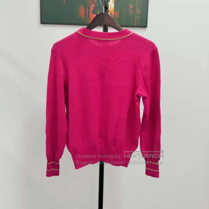 Yves Saint Laurent YSL Pink Wool Knit Sweater Size M . Size M / US 6-8 / IT 42-44 - 2 Thumbnail