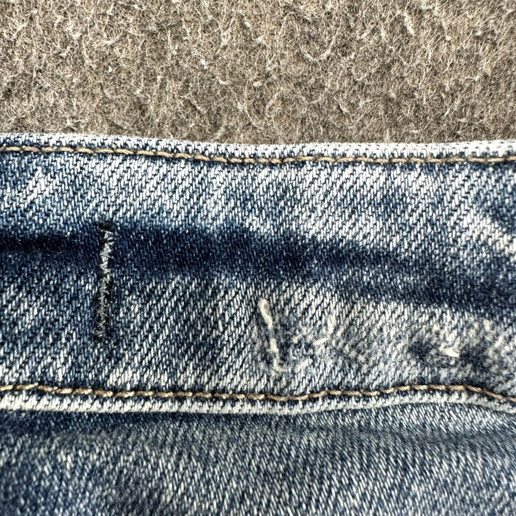 Vintage Judy Blue Jeans Womens 29 Regular Straight Distressed High Waist Blue Denim Jeans Menstrual? Size 29" - 5 Thumbnail