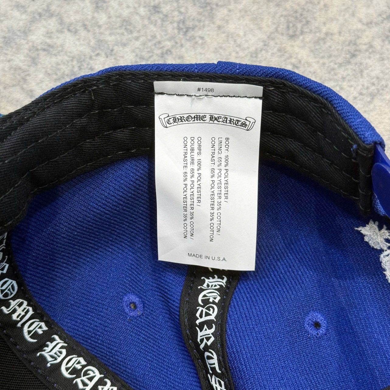 Chrome Hearts Chrome Hearts 6 Panel On Field CH White Baseball Cap Blue Size ONE SIZE - 7 Thumbnail