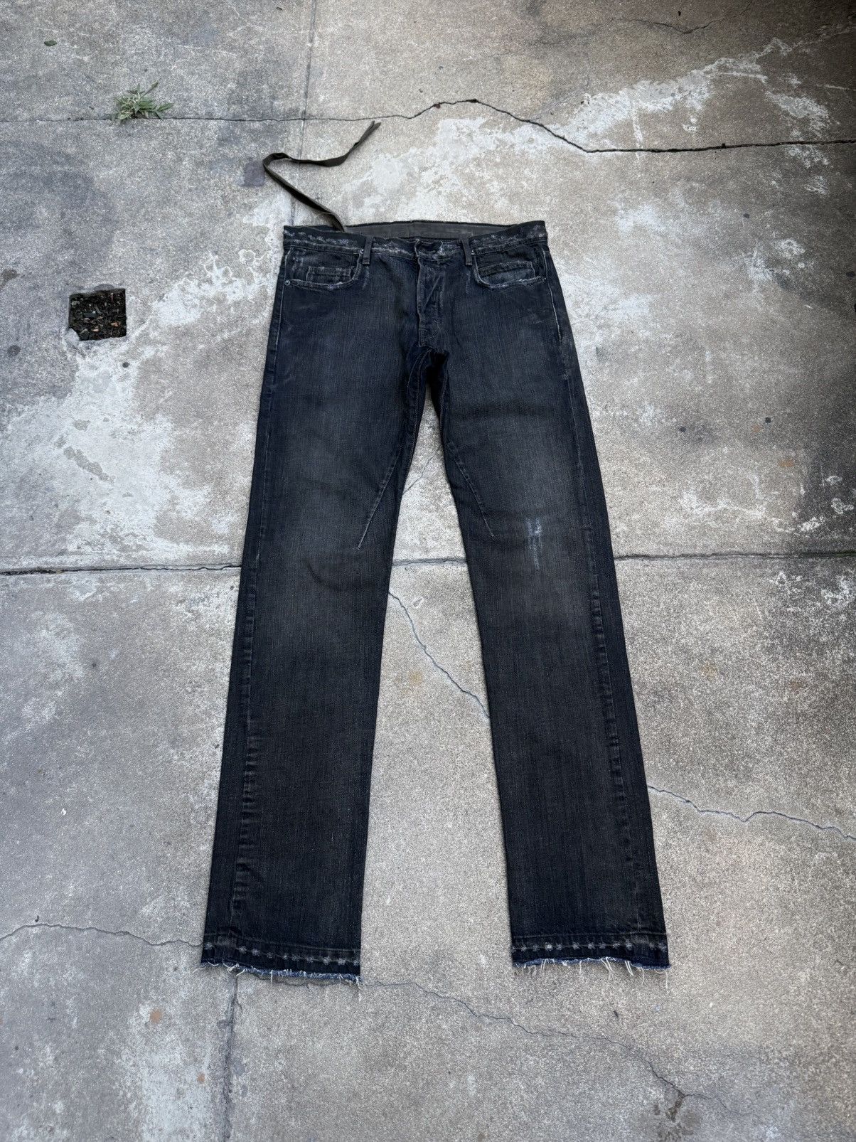 Rick Owens SS20 Rick Owens DRKSHDW Patchwork White Wax Tyrone Cut