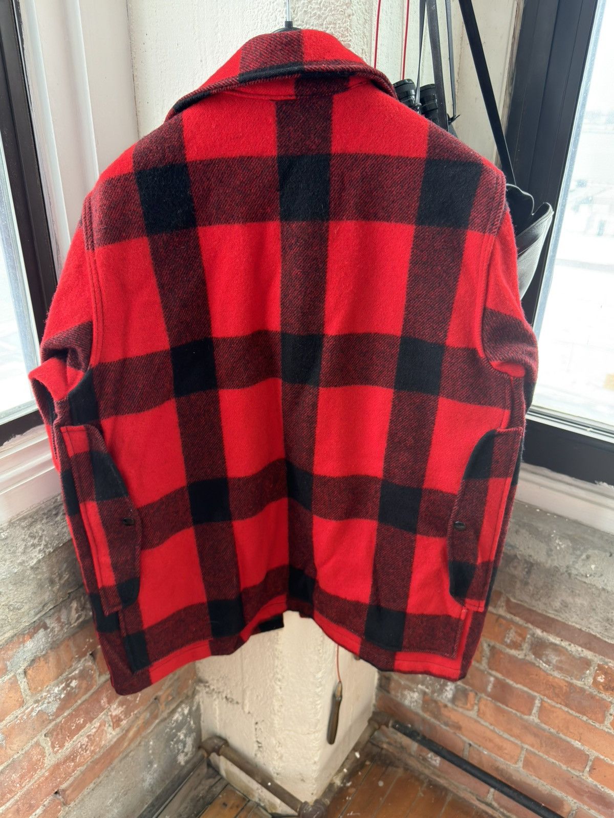 Woolrich Woolen Mills Vintage Woolrich 50s–60s 8 Pocket Buffalo Plaid Wool Jacket Size US L / EU 52-54 / 3 - 3 Thumbnail