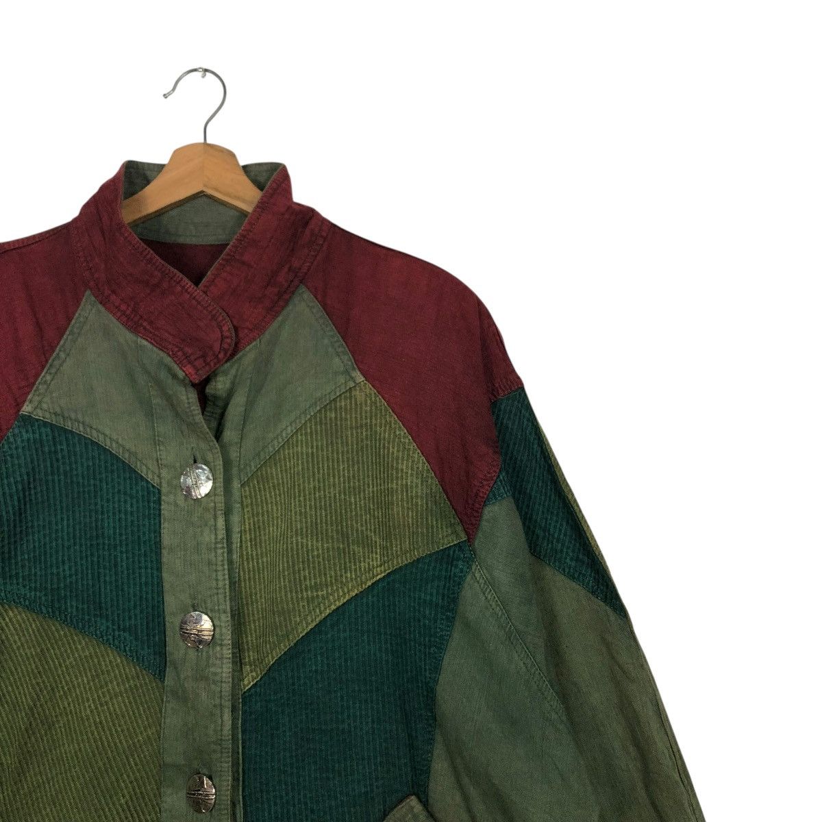 Japanese Brand 🔥VINTAGE PATCHWORK DEISGN JACKET UNBRANDED ISSEY MIYAKE Size US L / EU 52-54 / 3 - 8 Thumbnail
