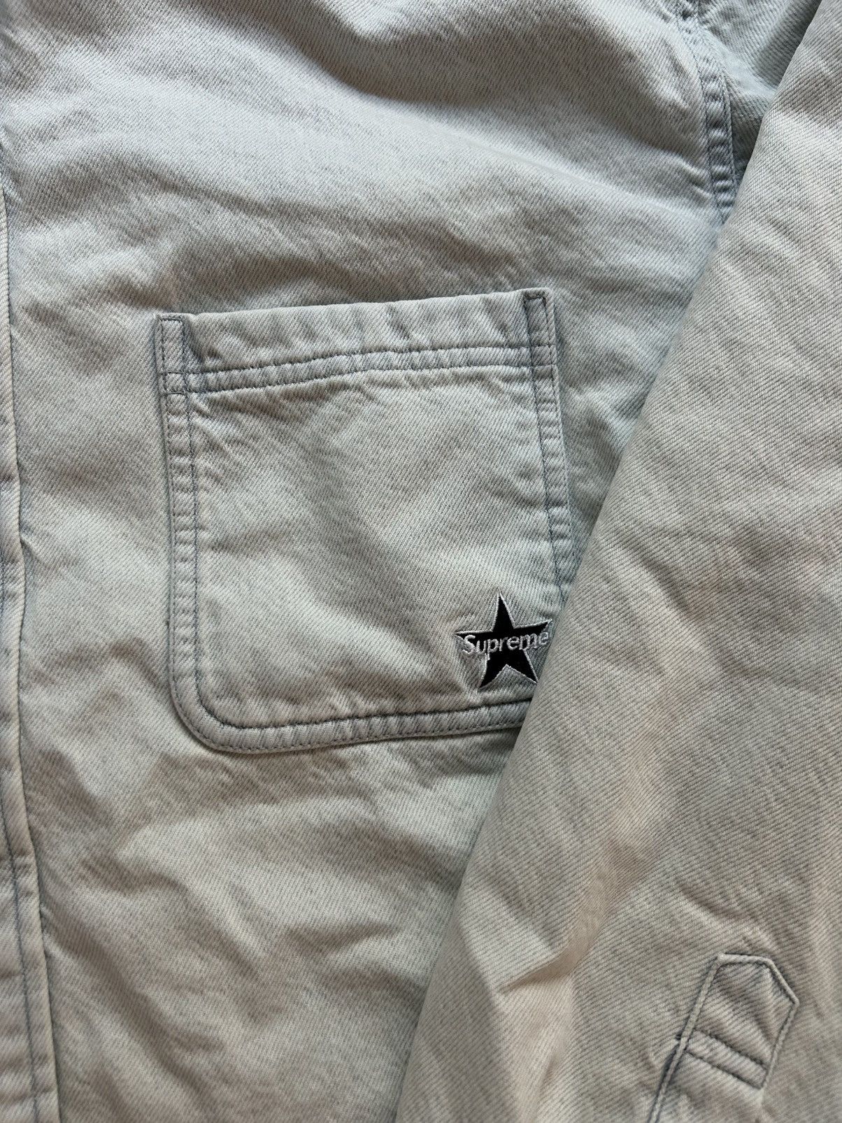Supreme Supreme Quilted Lined Denim Snap Shirt Size US L / EU 52-54 / 3 - 2 Thumbnail
