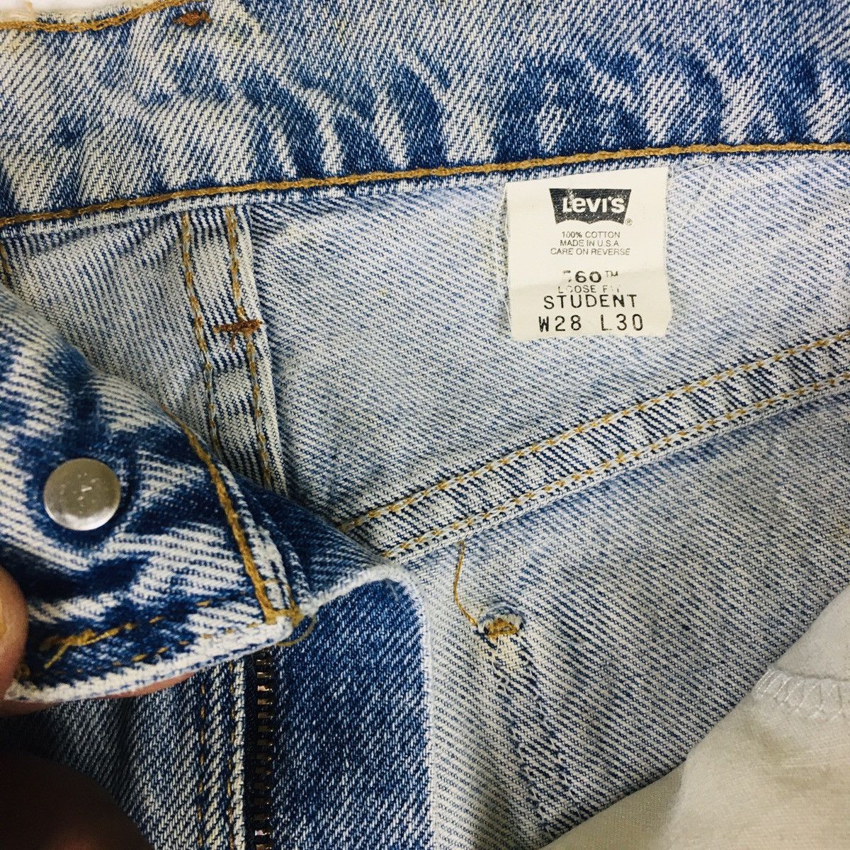 Levi's Vintage 90s Levi’s 560 Orange Tab Loose Fit Student Size US 28 / EU 44 - 9 Thumbnail