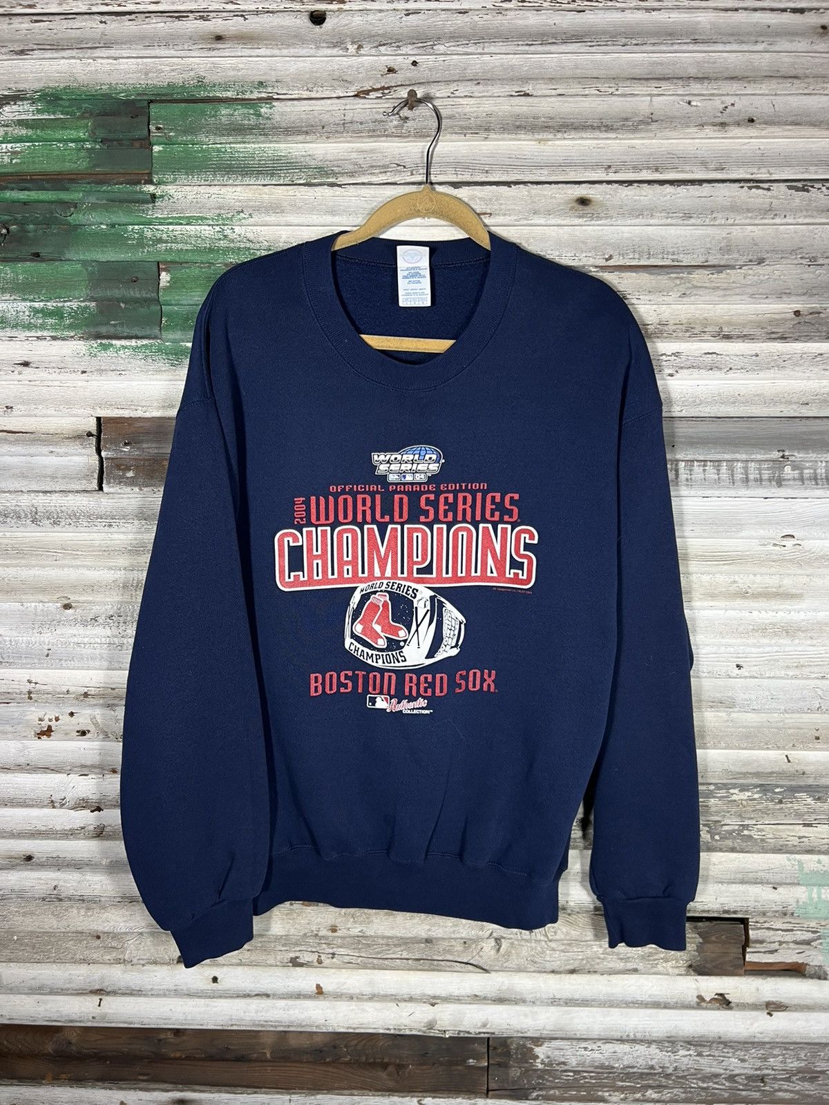 Vintage Vintage 2004 World Series Champions Boston Sox Sweatshirt Size US L / EU 52-54 / 3 - 1 Thumbnail